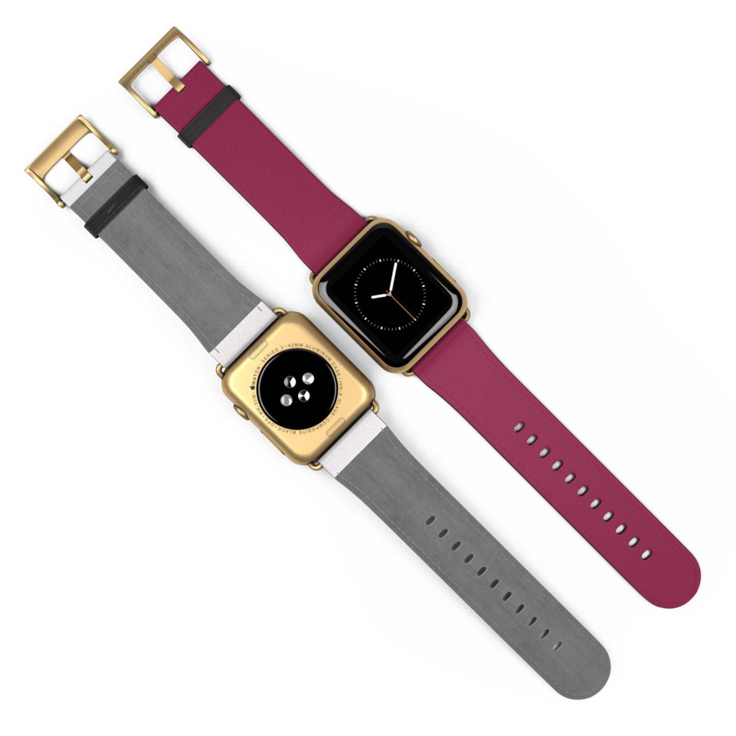 BURGANDY APPLE® WATCH BAND- PANTONE® 221