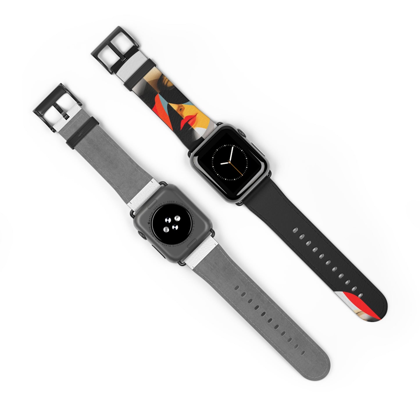 BLACK & RED APPLE® WATCH BAND