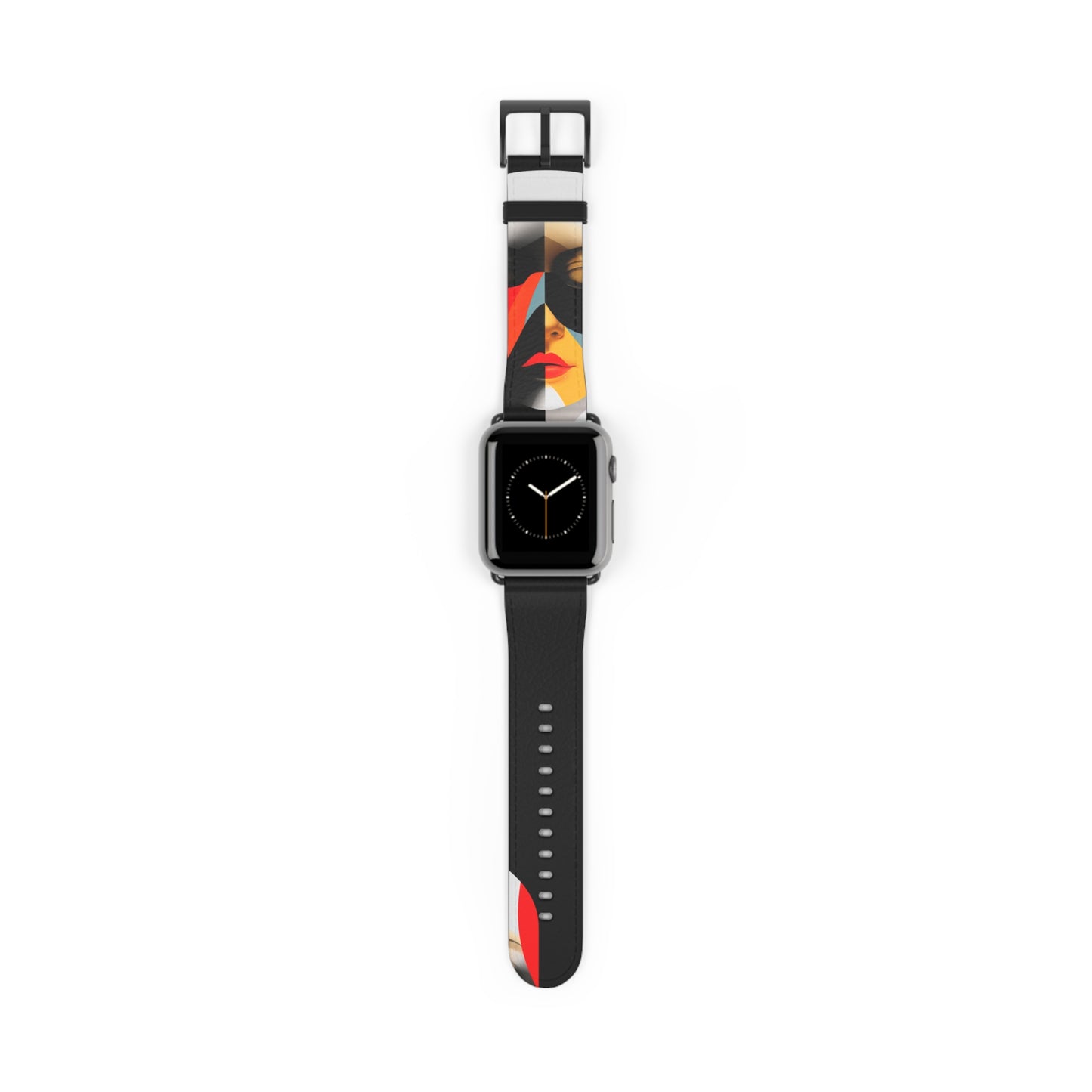 BLACK & RED APPLE® WATCH BAND