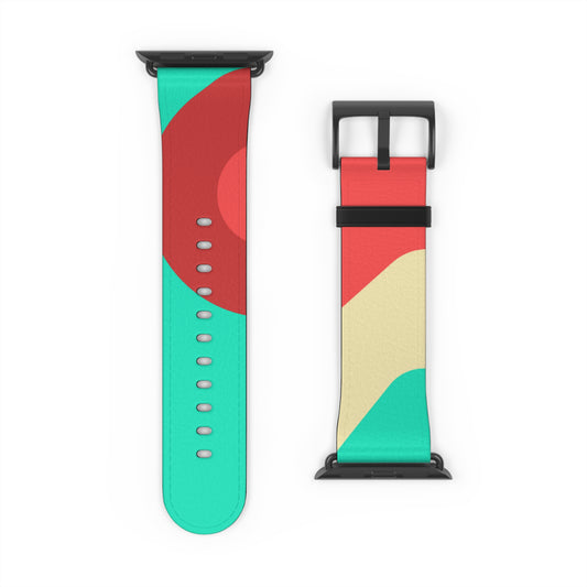 BLUE & RED APPLE® WATCH BAND