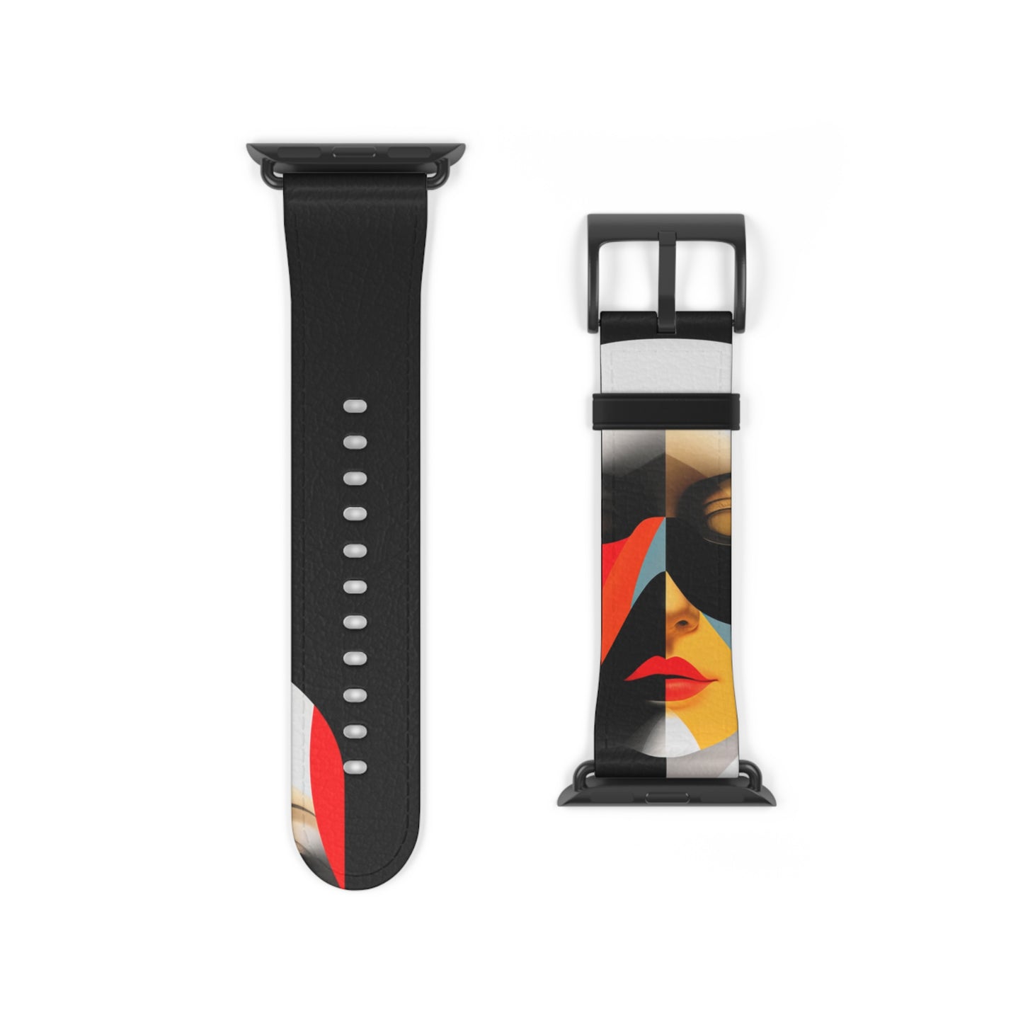 BLACK & RED APPLE® WATCH BAND