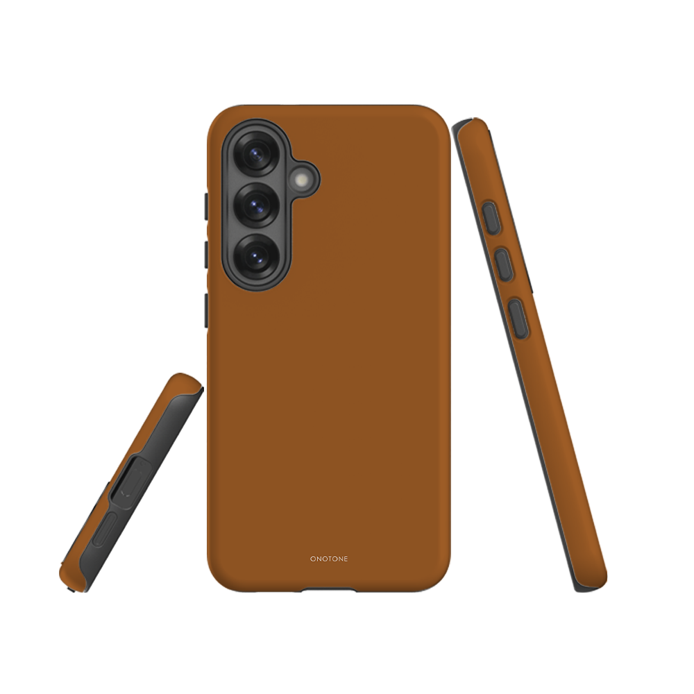 Dual Layer Brown Samsung Case - Pantone® 154