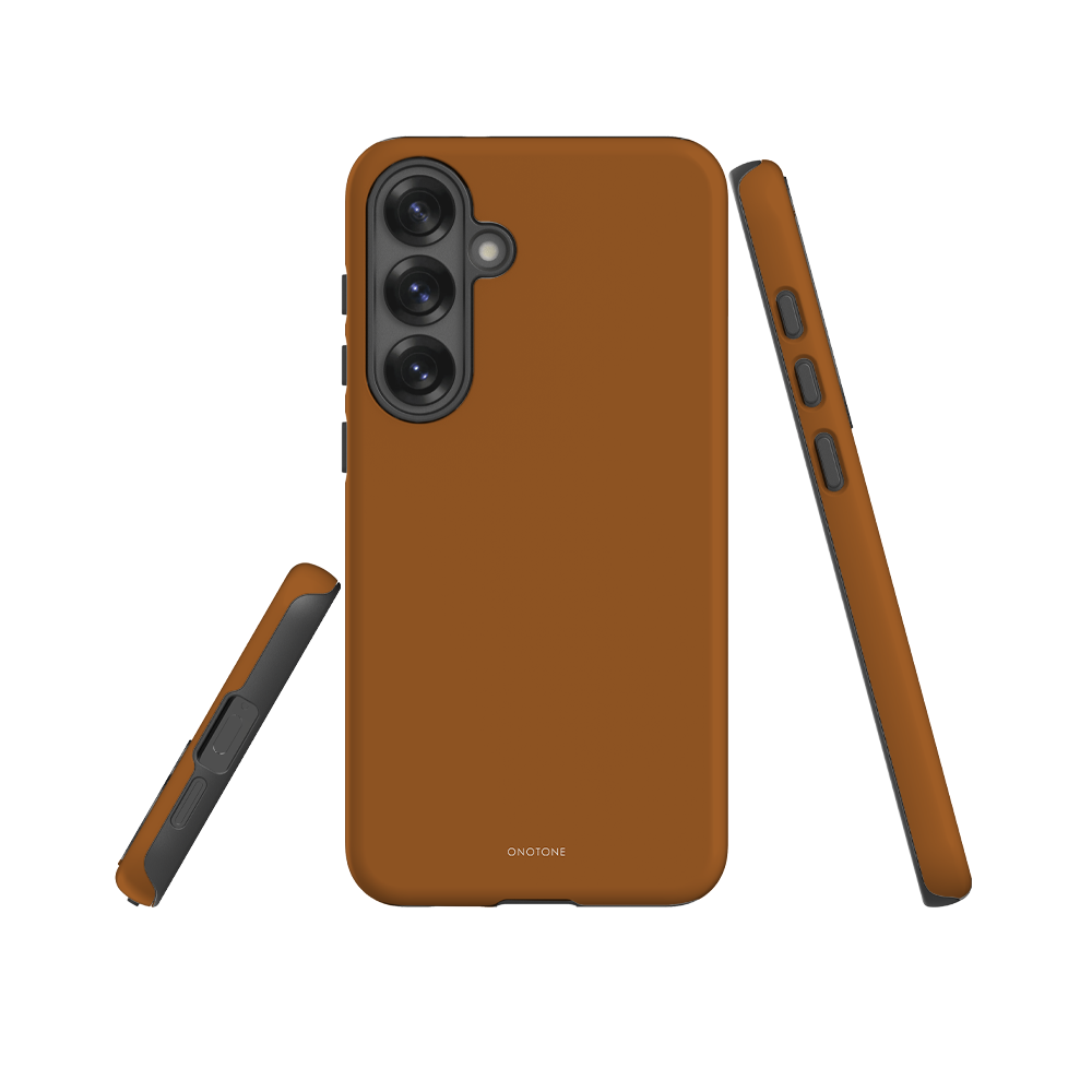 Dual Layer Brown Samsung Case - Pantone® 154