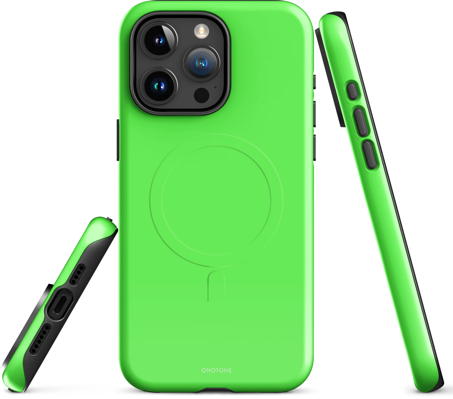 Neon Green iPhone Case - Pantone Green Gecko