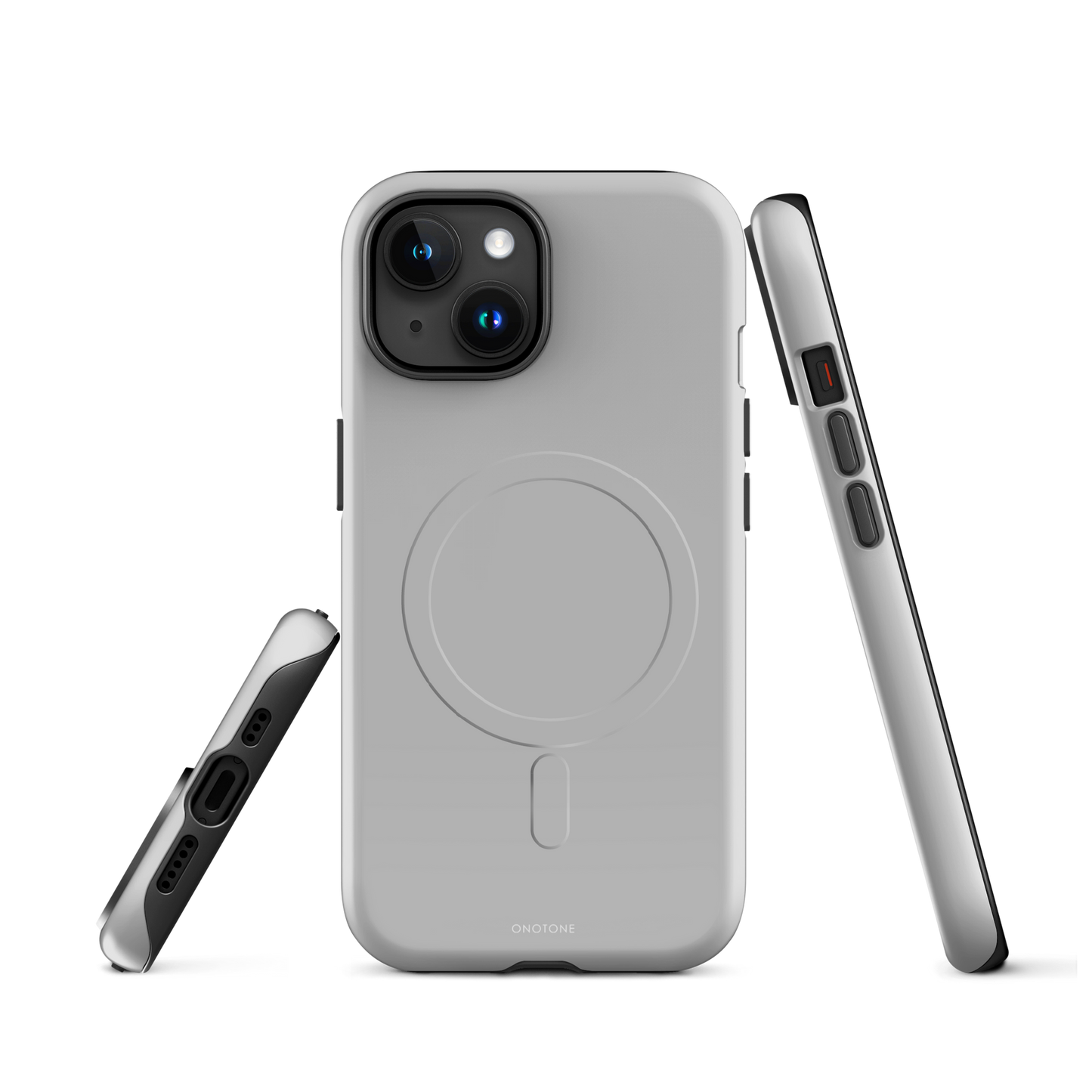 GRAY MINIMALIST IPHONE® CASE - PANTONE® COOL GRAY 4