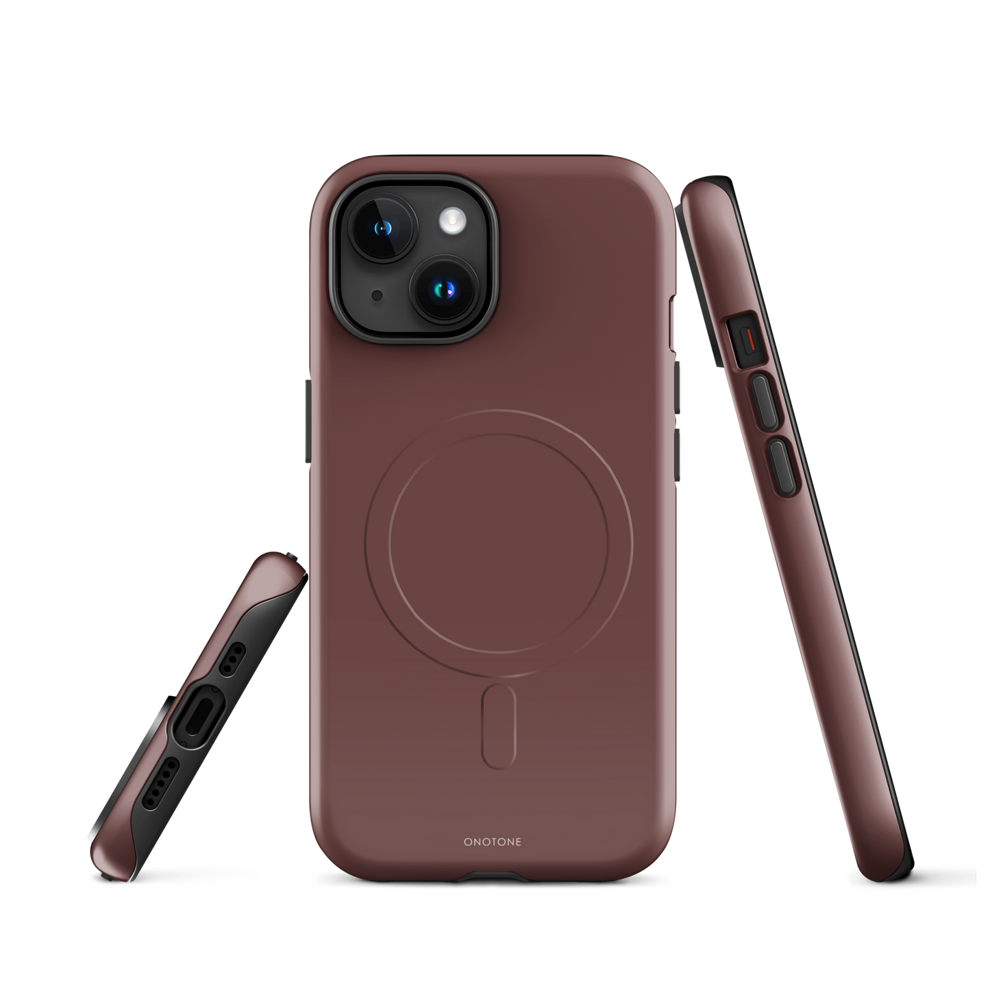 DARK BROWN MINIMALIST IPHONE® CASE - PANTONE® HOT CHOCOLATE