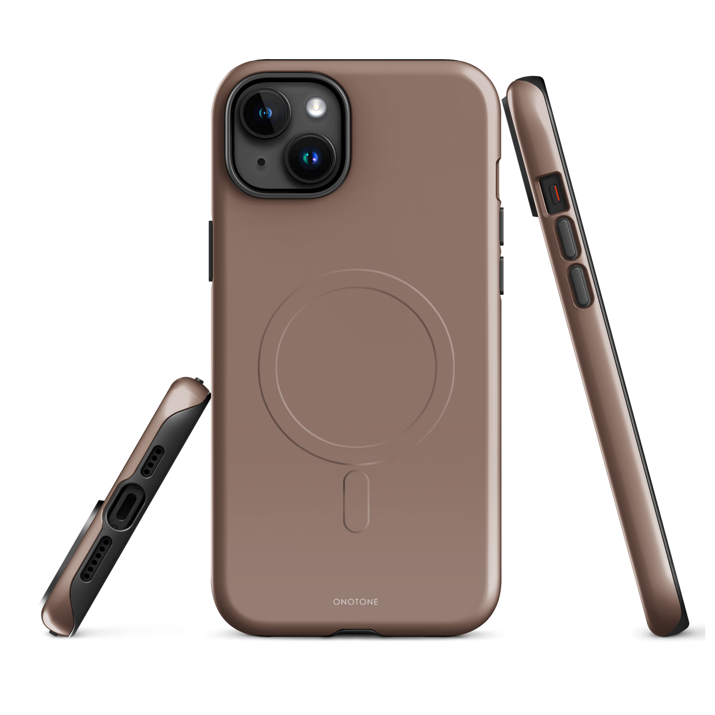 BEIGE MINIMALIST IPHONE® CASE - PANTONE® CHOCOLATE MALT