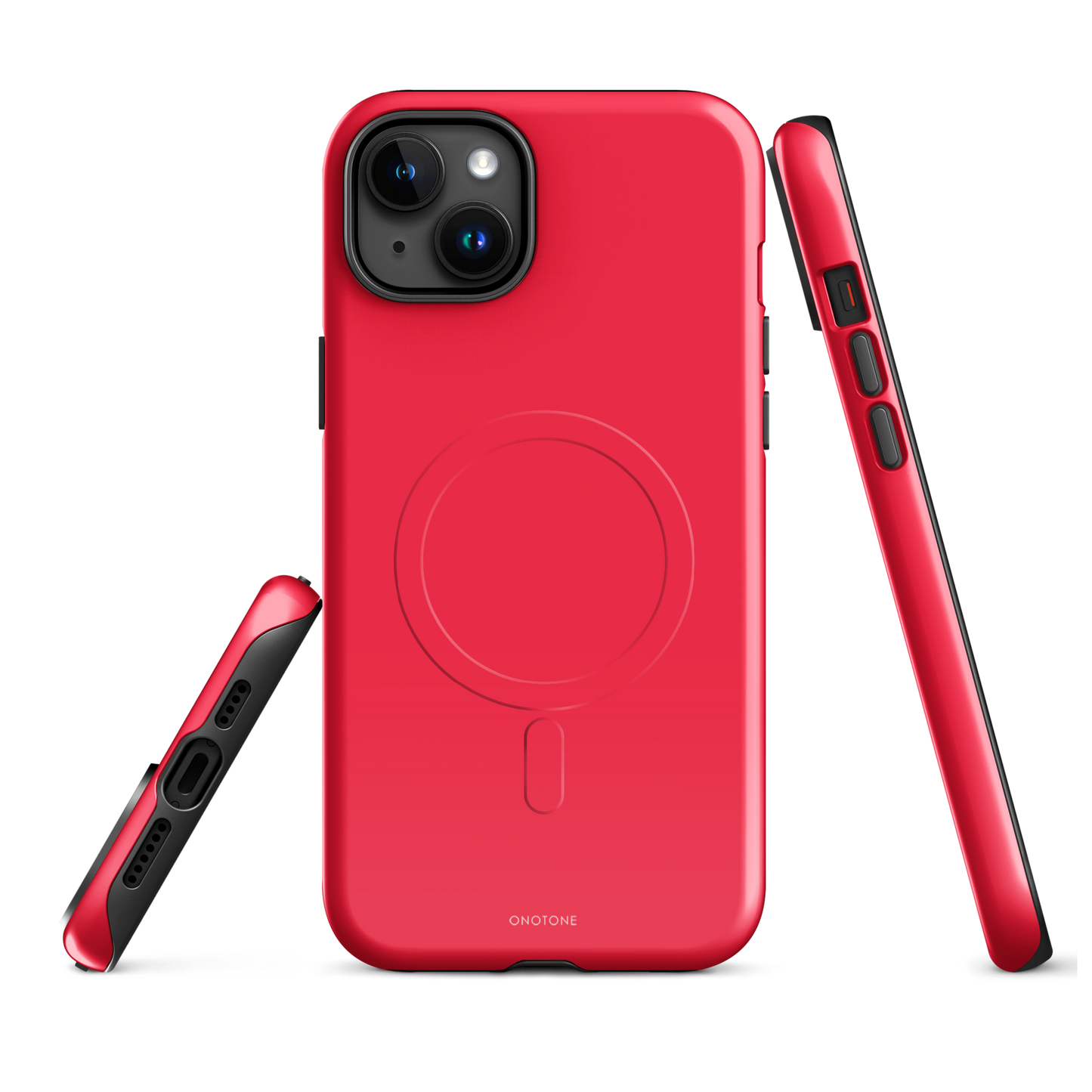 Neon Red iPhone Case