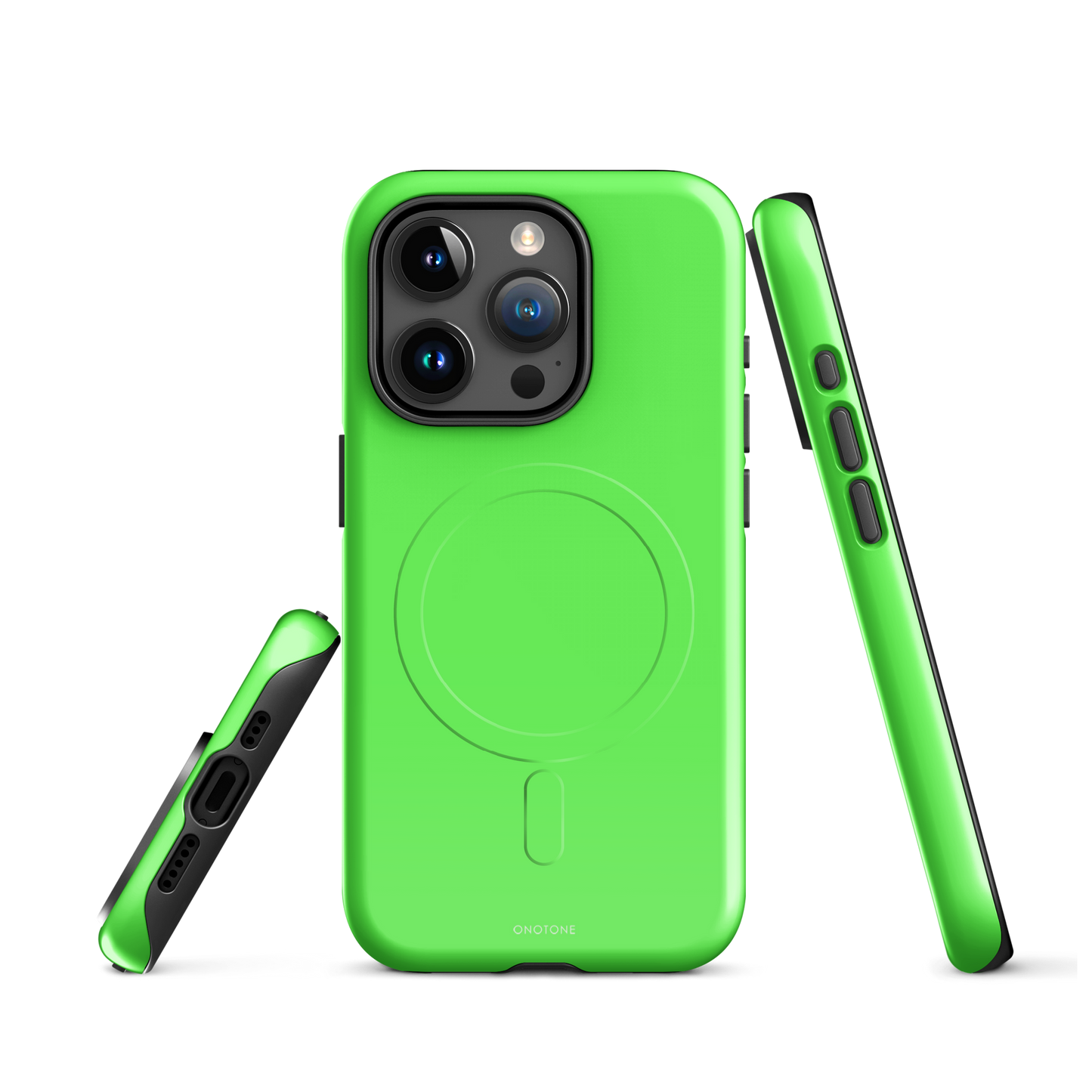 Neon Green iPhone Case - Pantone Green Gecko