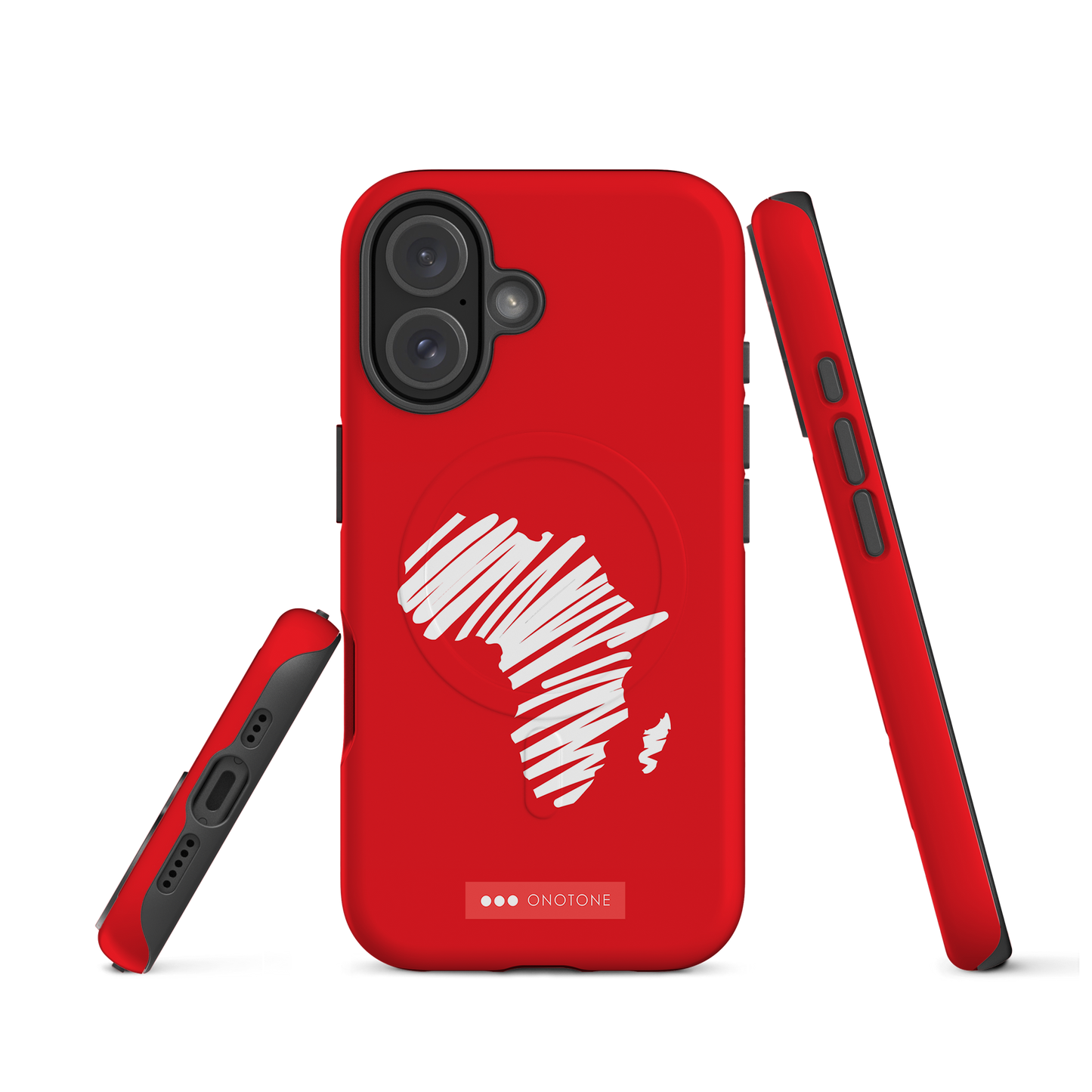 Dual Layer Africa modern red iPhone® Case