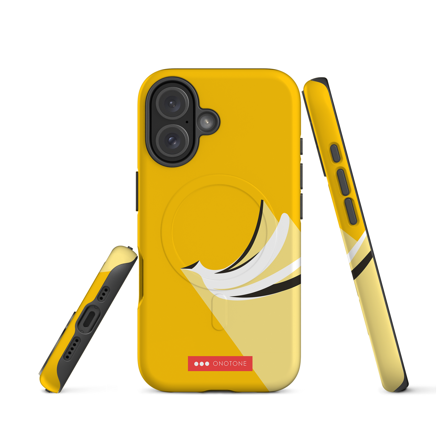 Dual Layer yellow modern iPhone® Case