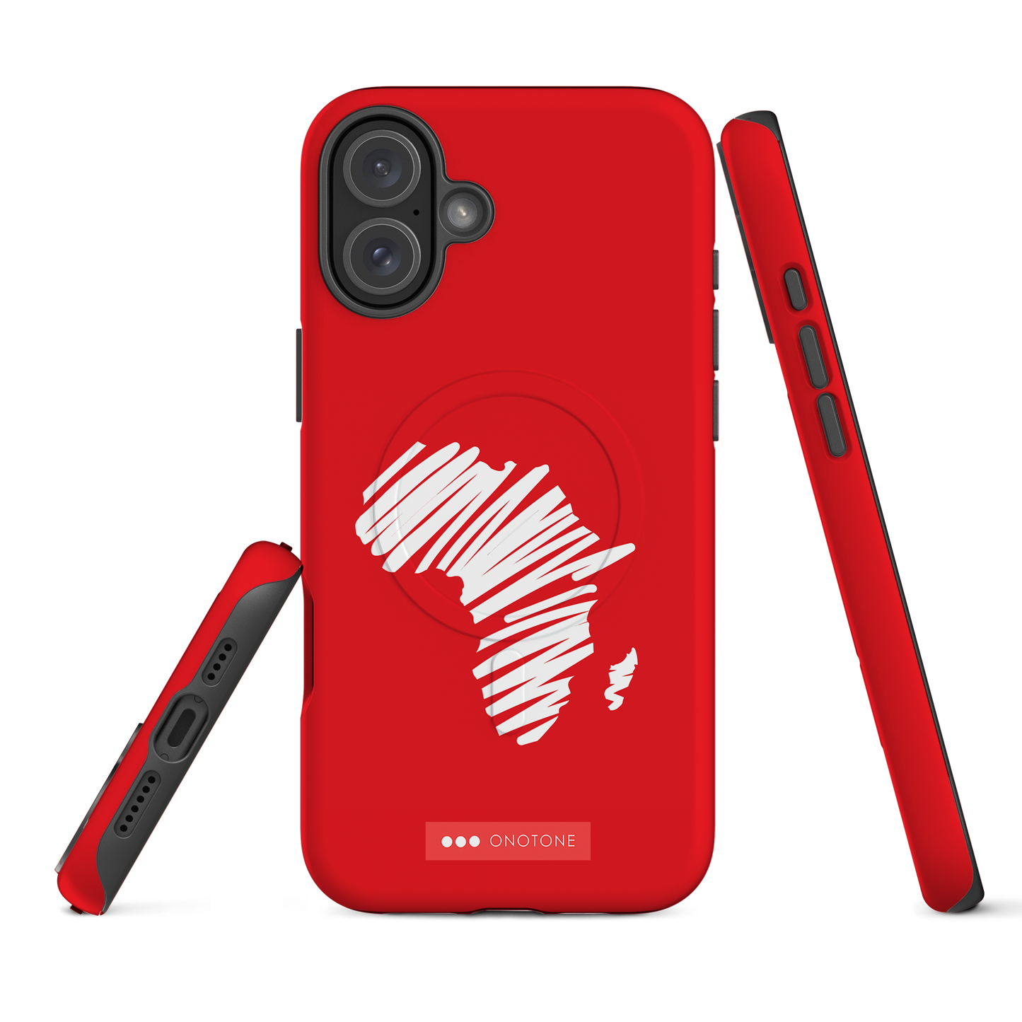 Dual Layer Africa modern red iPhone® Case