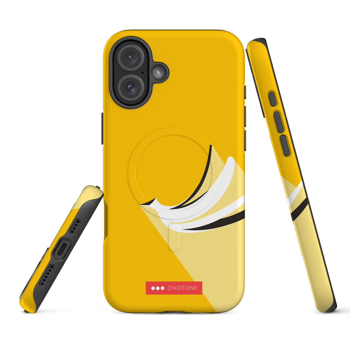 Dual Layer yellow modern iPhone® Case