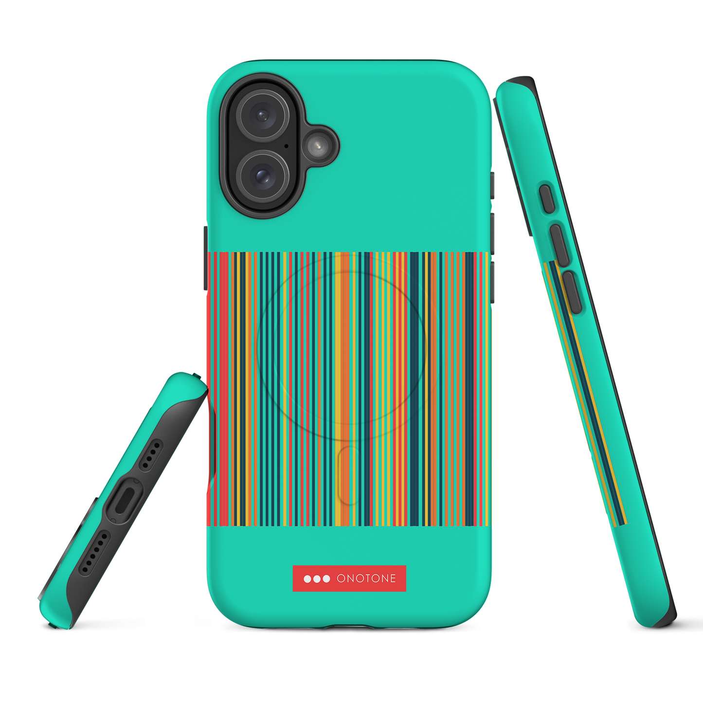 Dual Layer green modern iPhone® Case