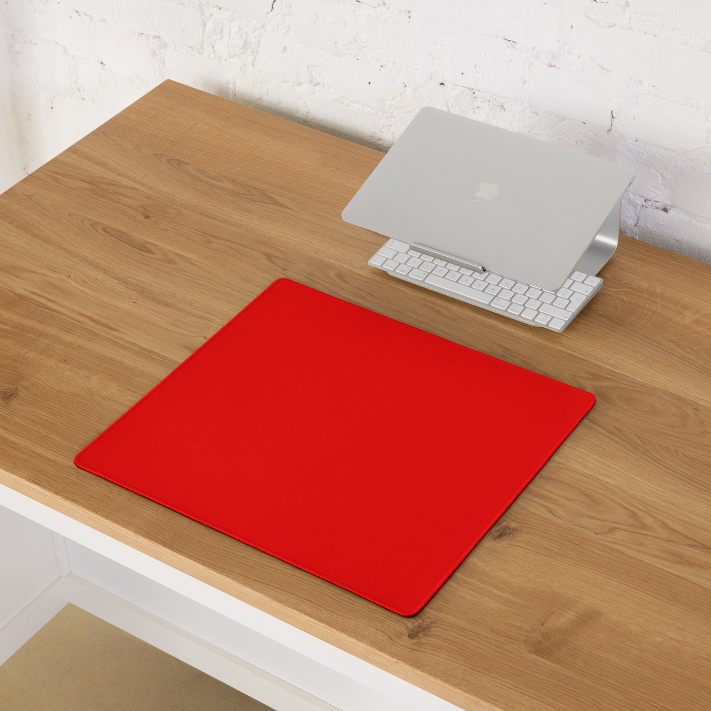 NEON BRIGHT RED DESK PAD