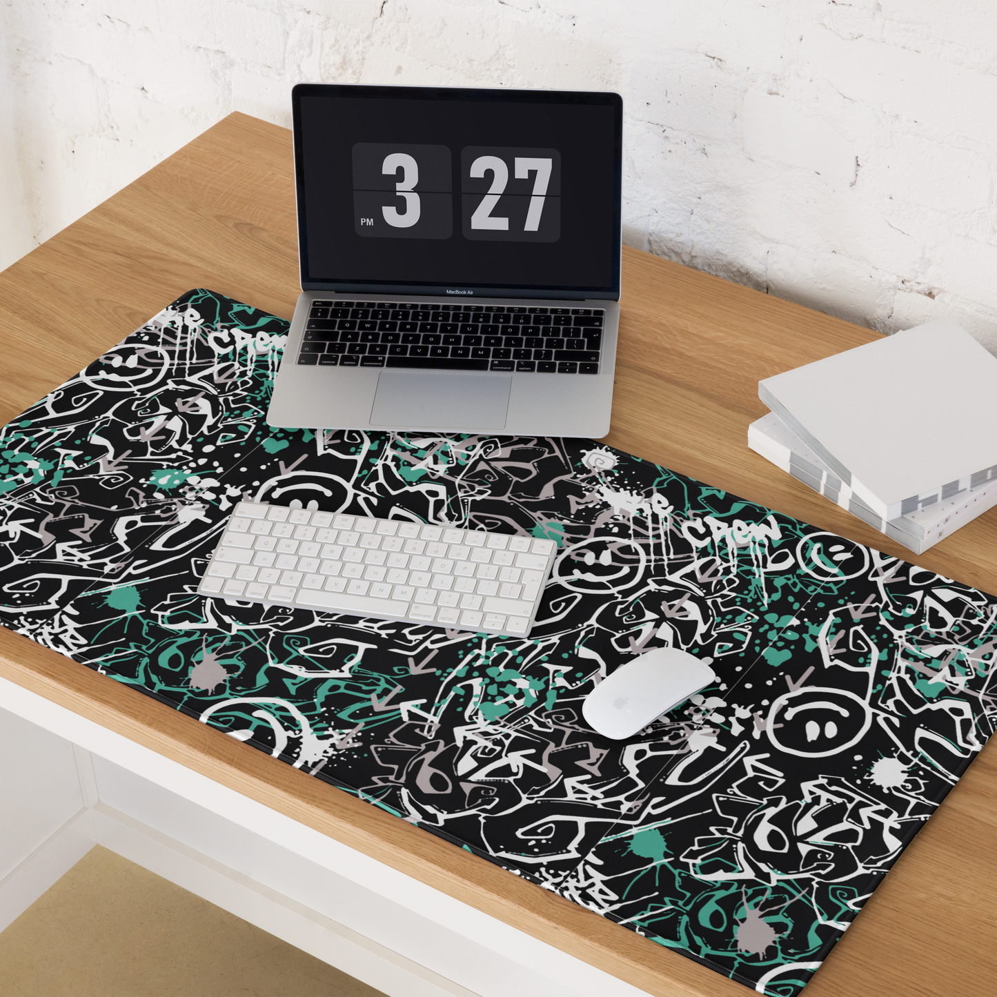 Black Graffiti Everyday Use & Gaming mouse pad