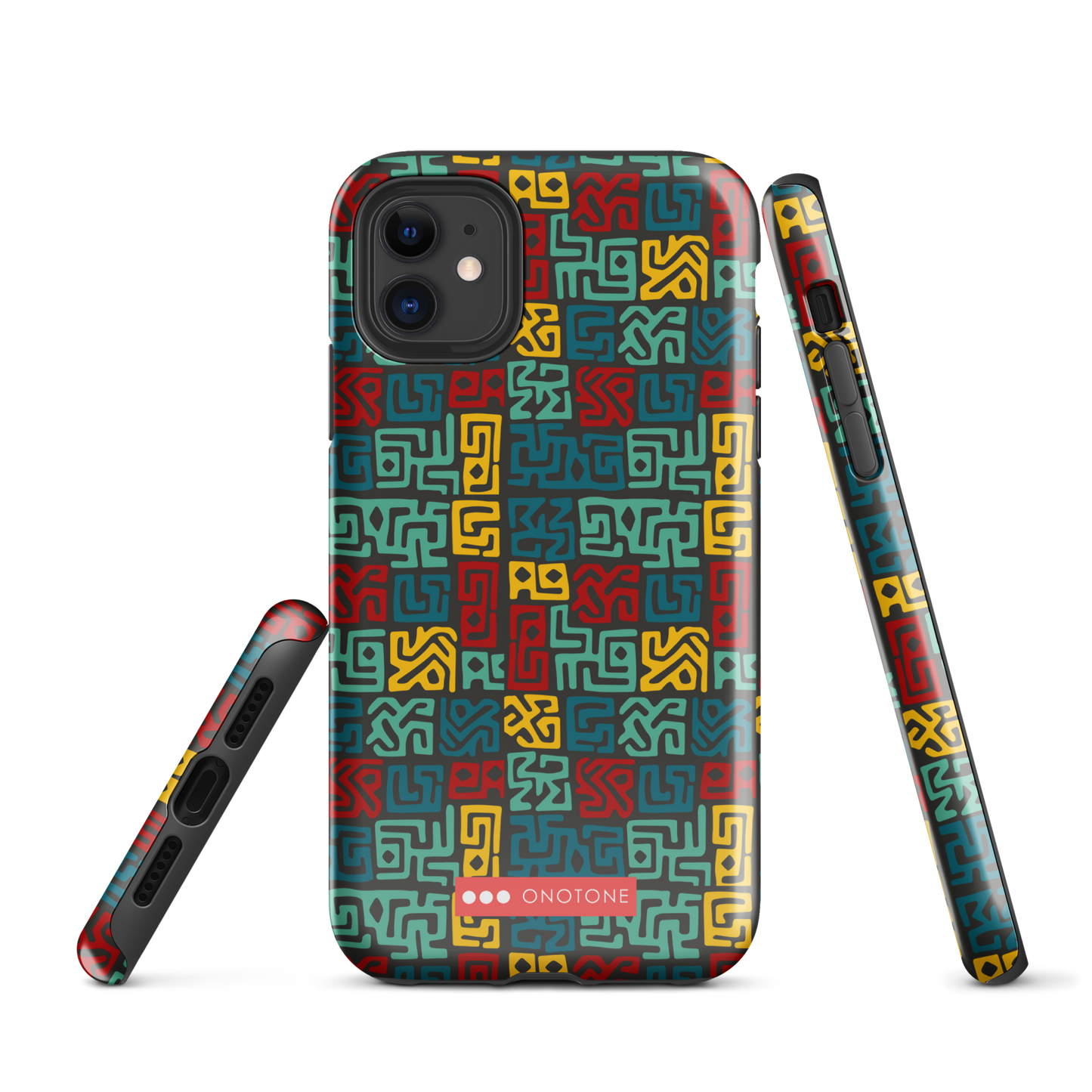 African fabric pattern iPhone® Case multi color