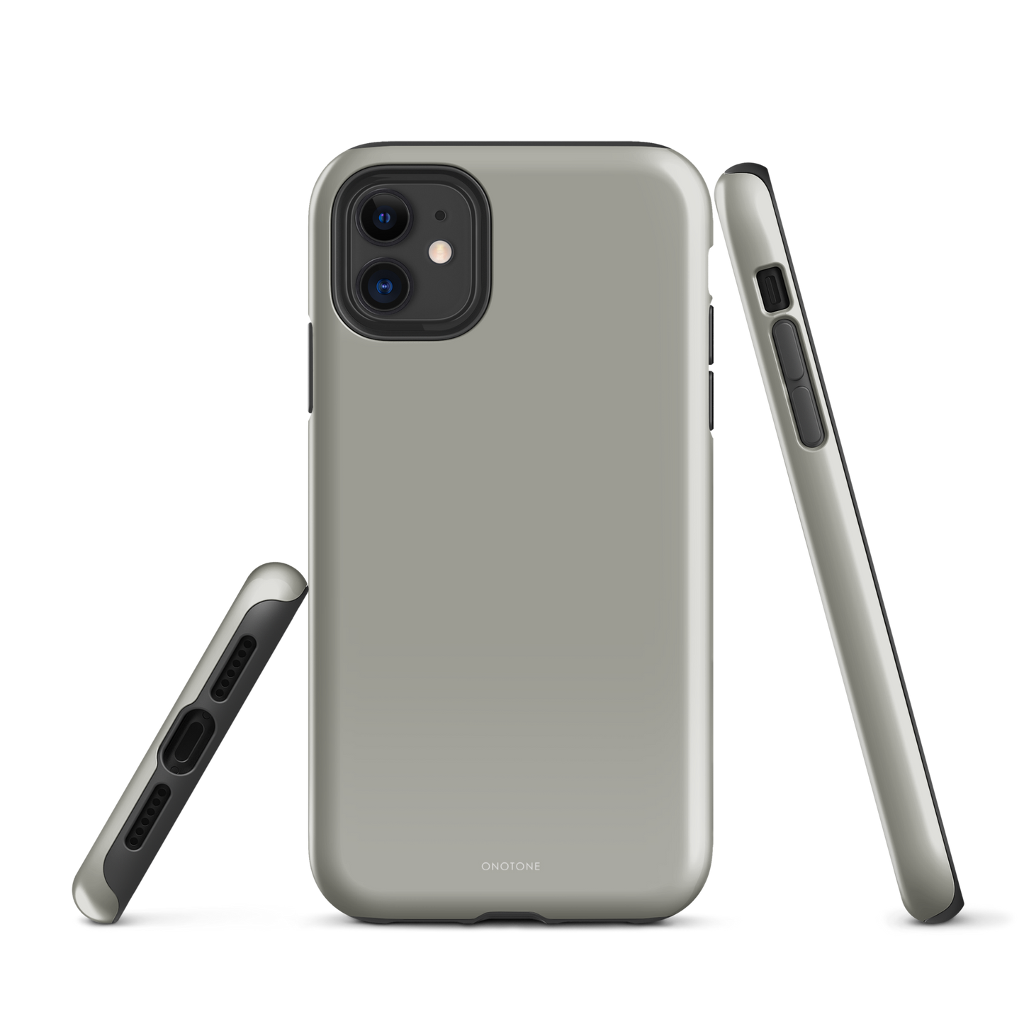 GRAY MINIMALIST IPHONE® CASE - PANTONE® 414