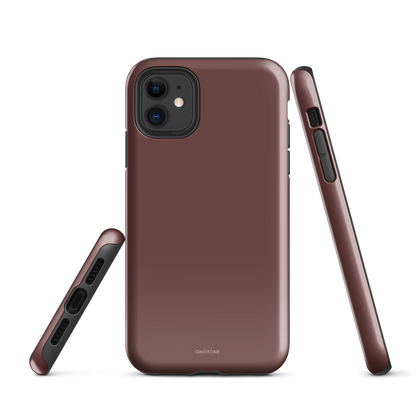 DARK BROWN MINIMALIST IPHONE® CASE - PANTONE® HOT CHOCOLATE