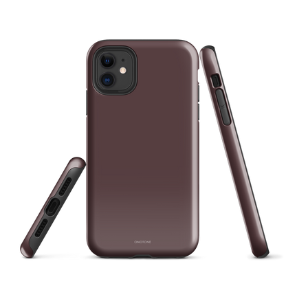 BROWN MINIMALIST IPHONE® CASE - PANTONE® DECADENT CHOCOLATE