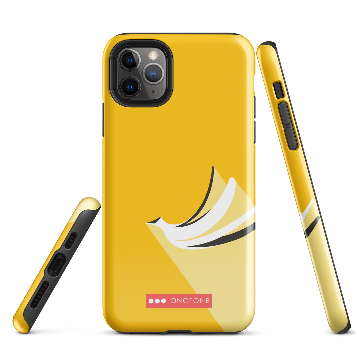 Dual Layer yellow modern iPhone® Case