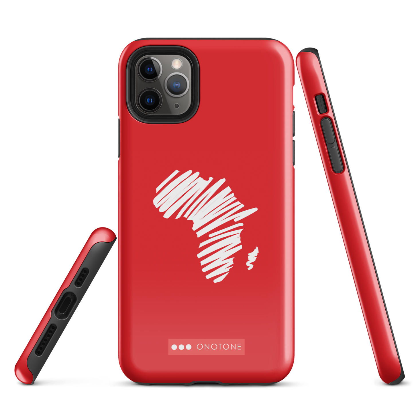 Dual Layer Africa modern red iPhone® Case