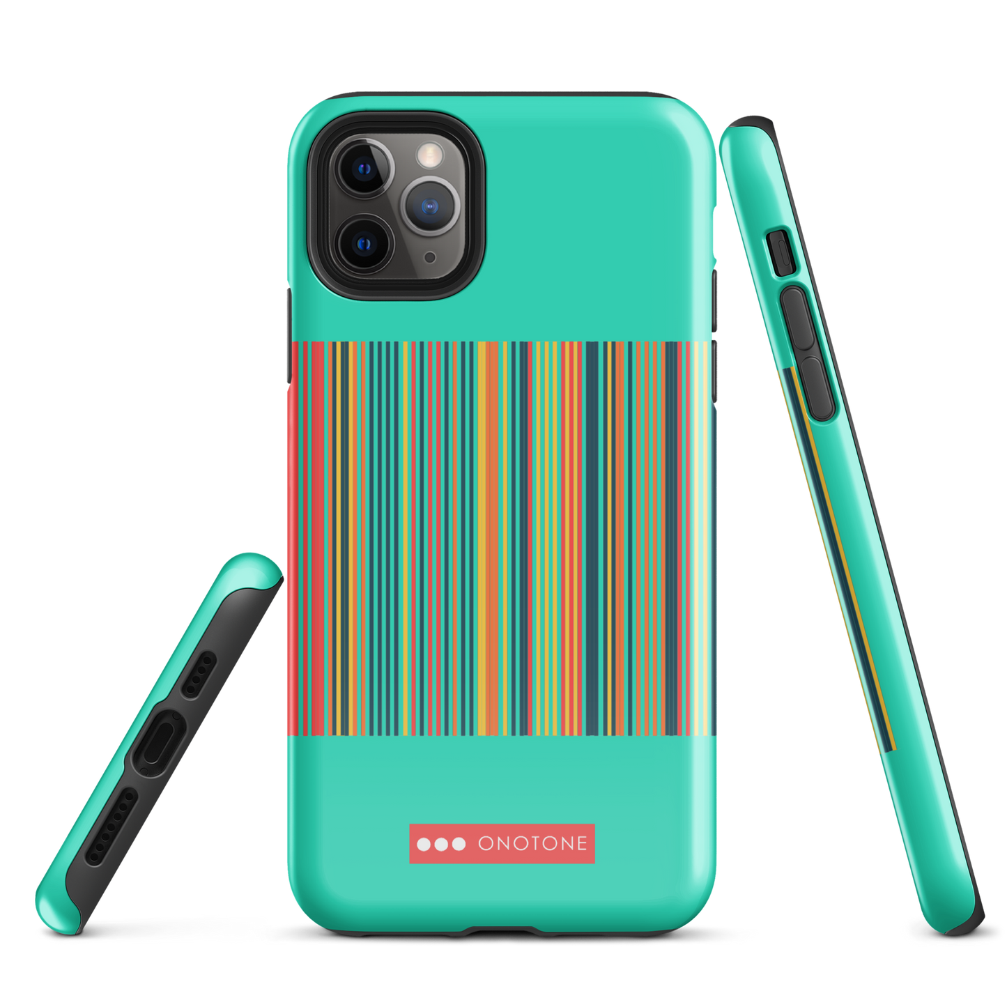 Dual Layer green modern iPhone® Case