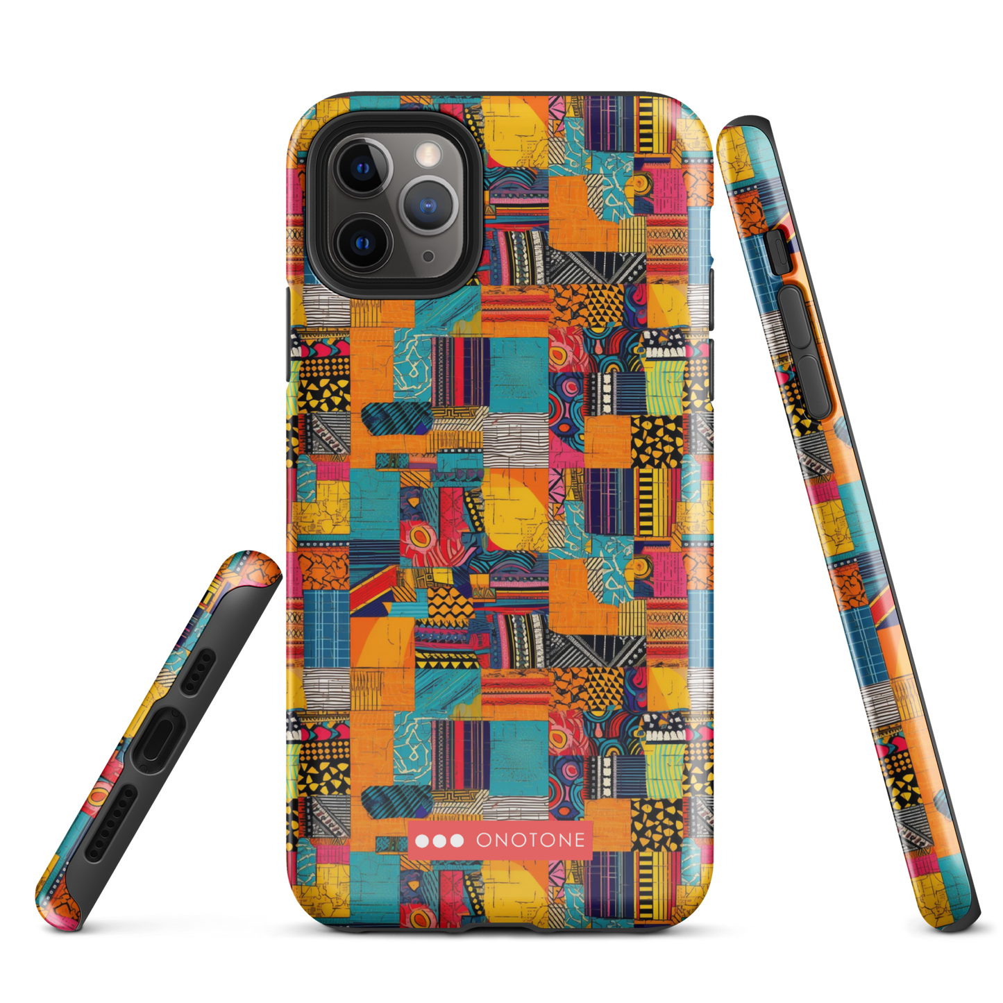 African fabric pattern iPhone® Case multi color