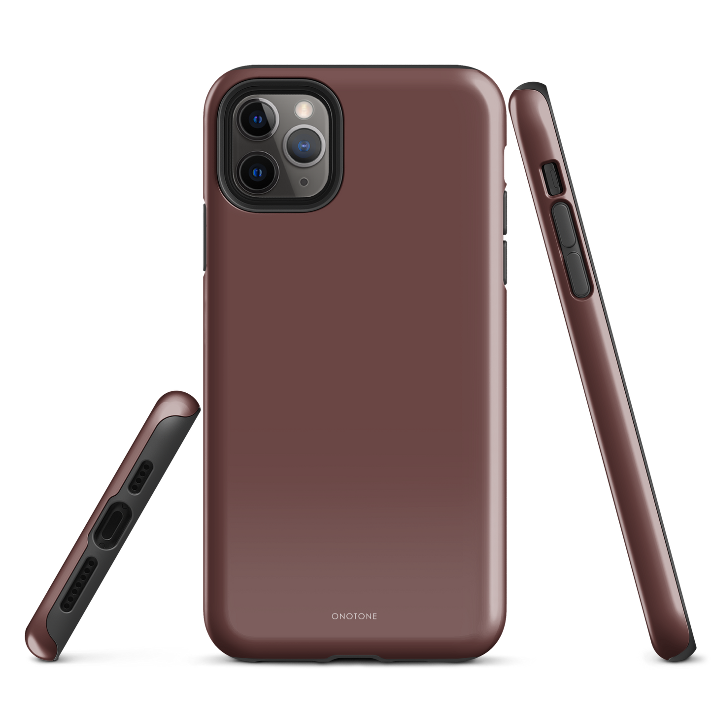 DARK BROWN MINIMALIST IPHONE® CASE - PANTONE® HOT CHOCOLATE