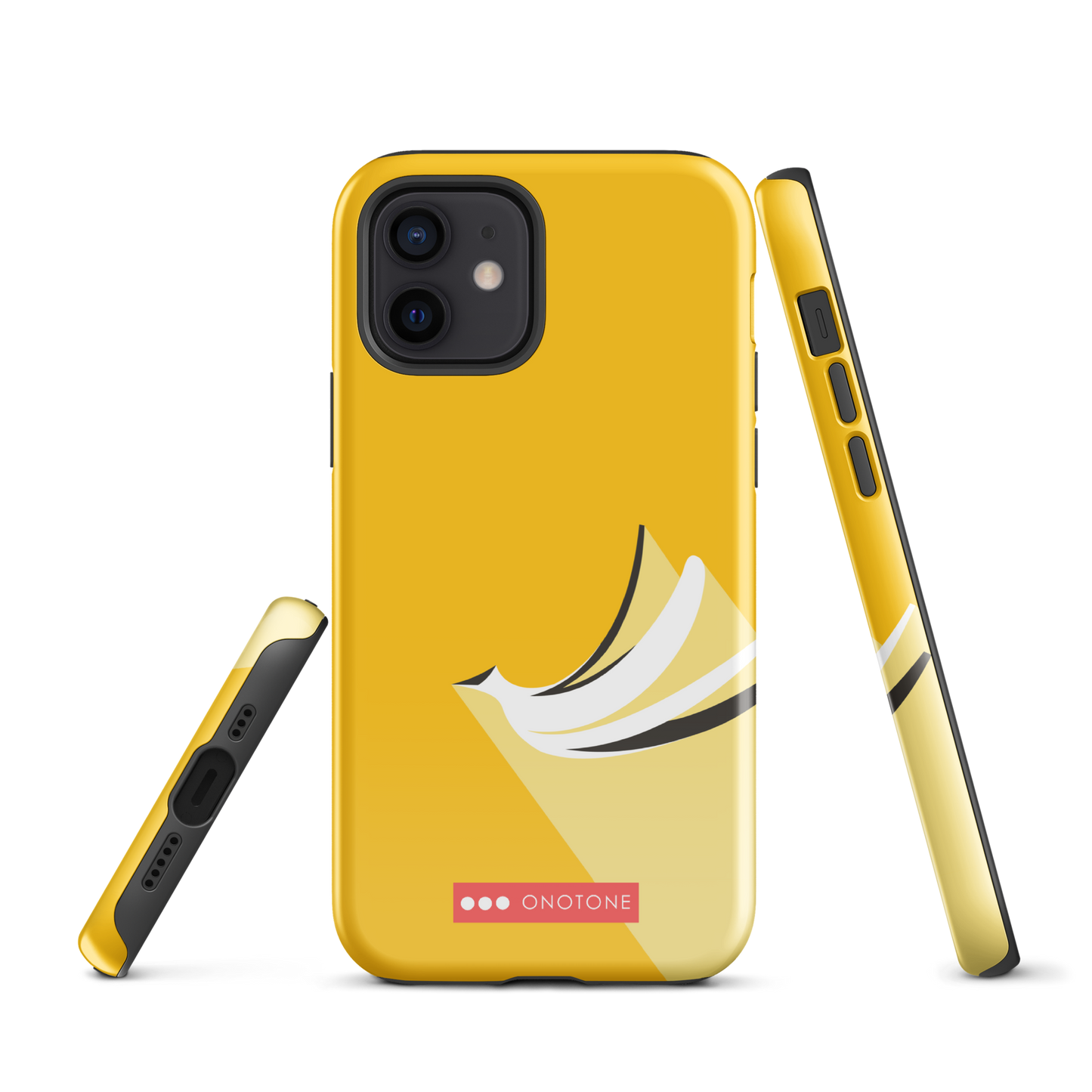 Dual Layer yellow modern iPhone® Case