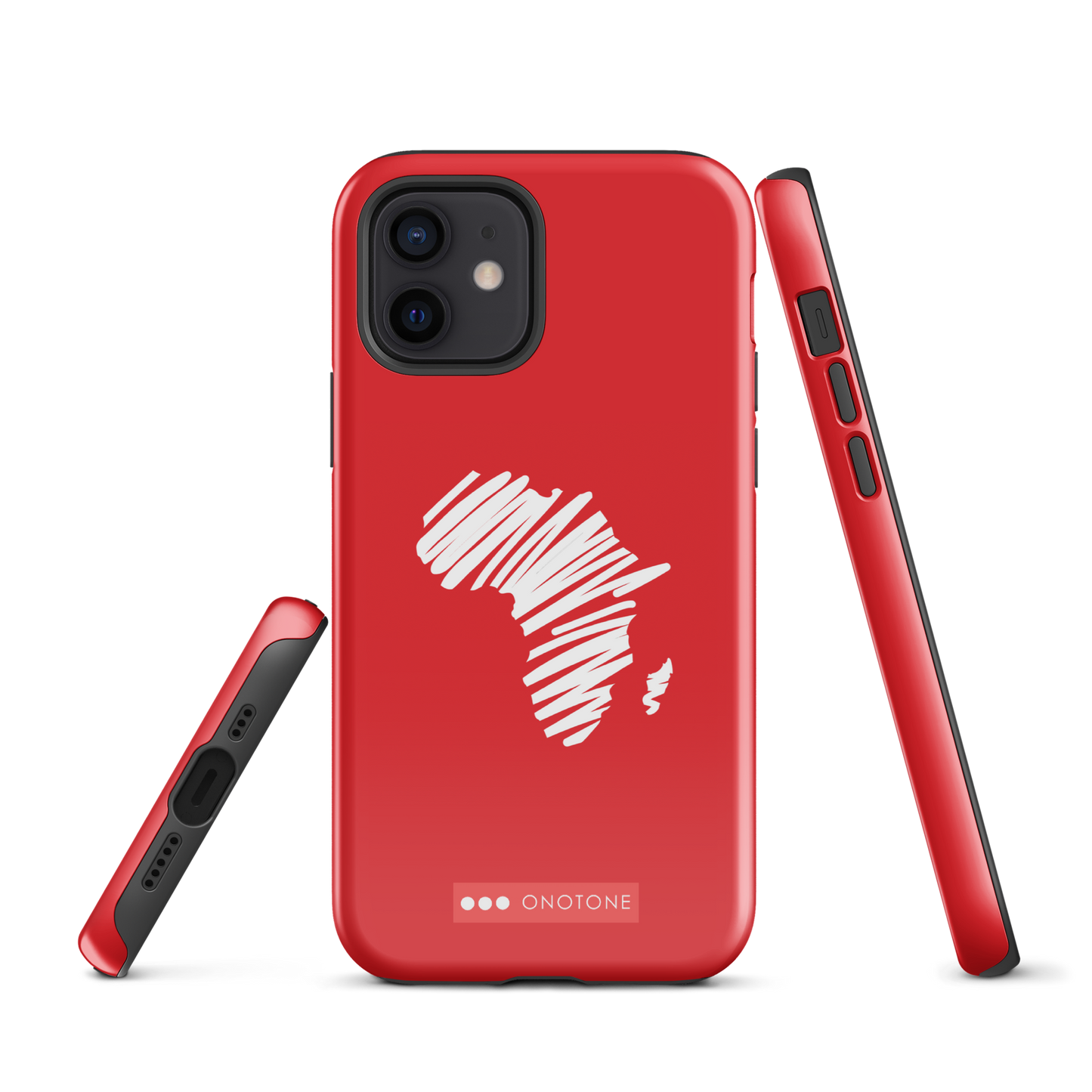 Dual Layer Africa modern red iPhone® Case