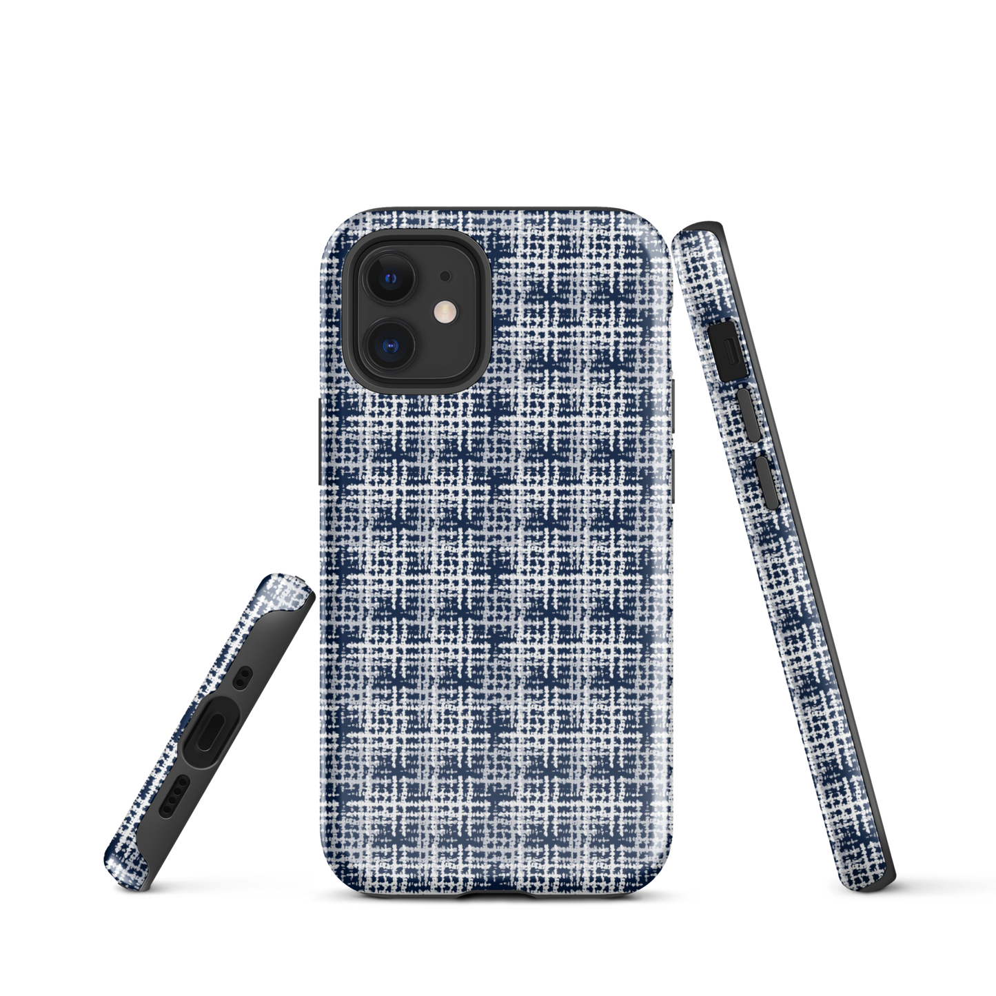 Japanese design indigo iPhone® Case with patterns