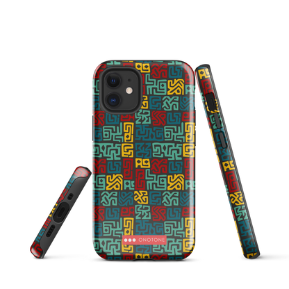 African fabric pattern iPhone® Case multi color