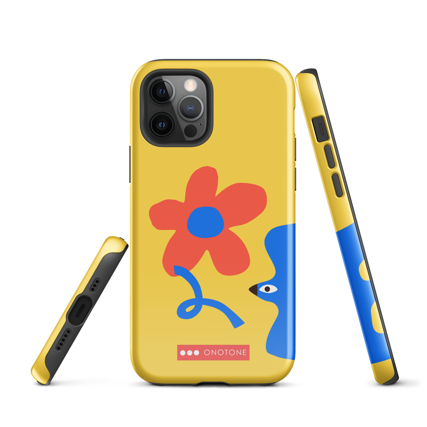 Dual Layer yellow modern iPhone® Case