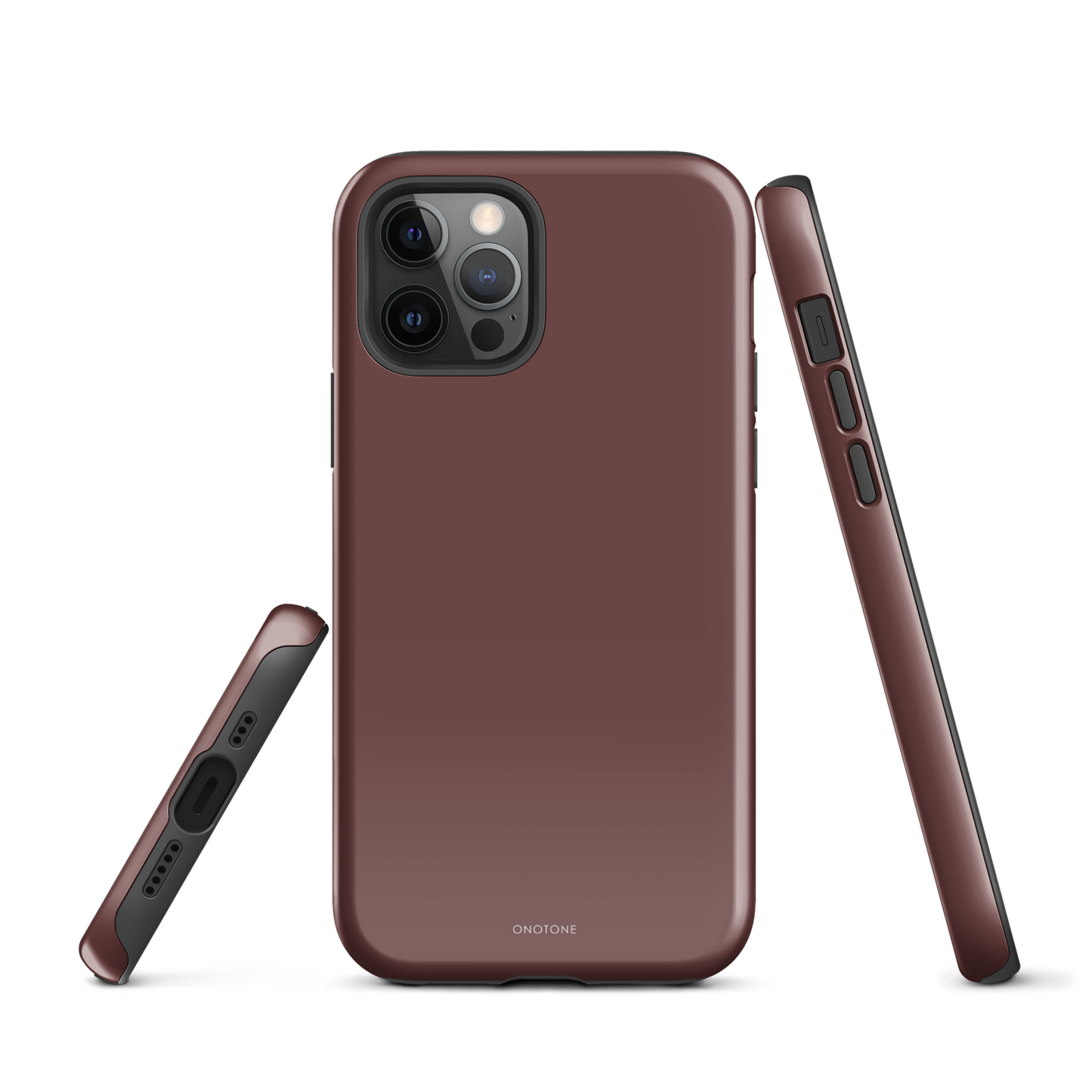 DARK BROWN MINIMALIST IPHONE® CASE - PANTONE® HOT CHOCOLATE