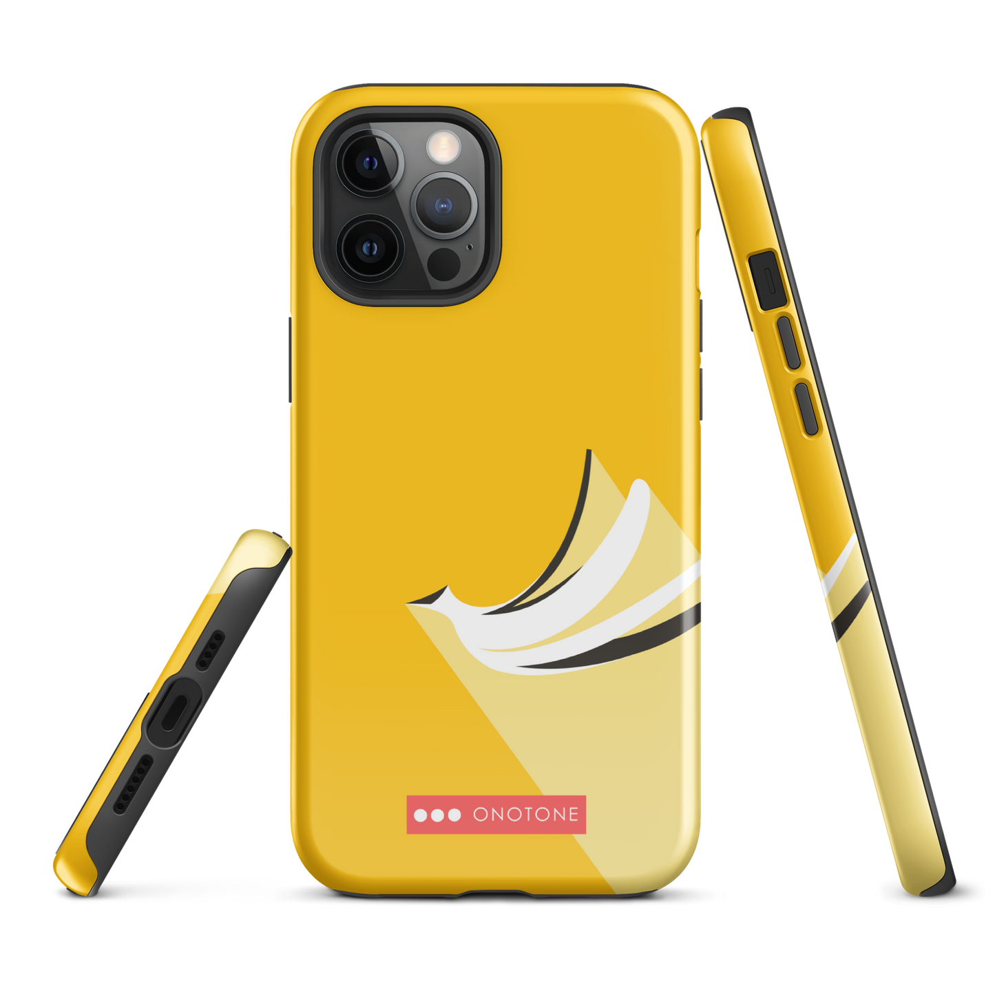 Dual Layer yellow modern iPhone® Case