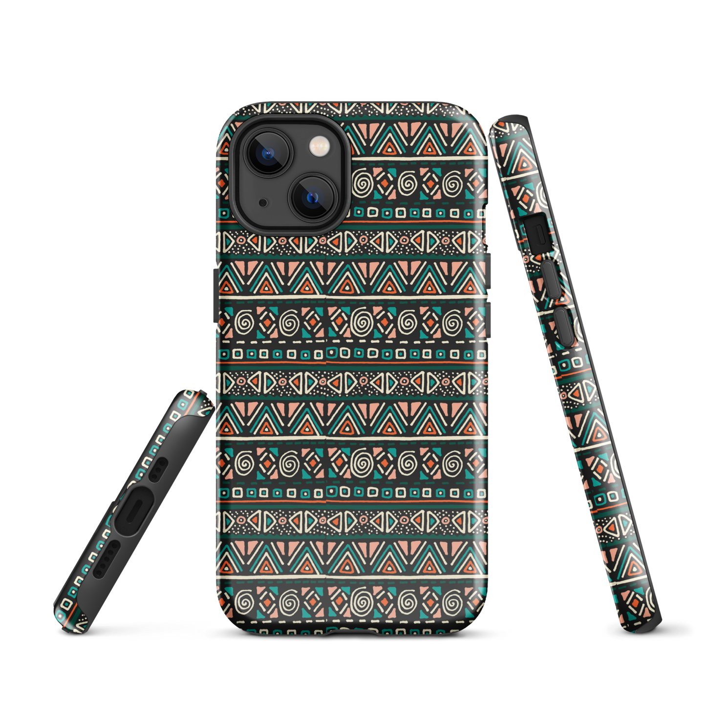 African fabric pattern iPhone® Case multi color