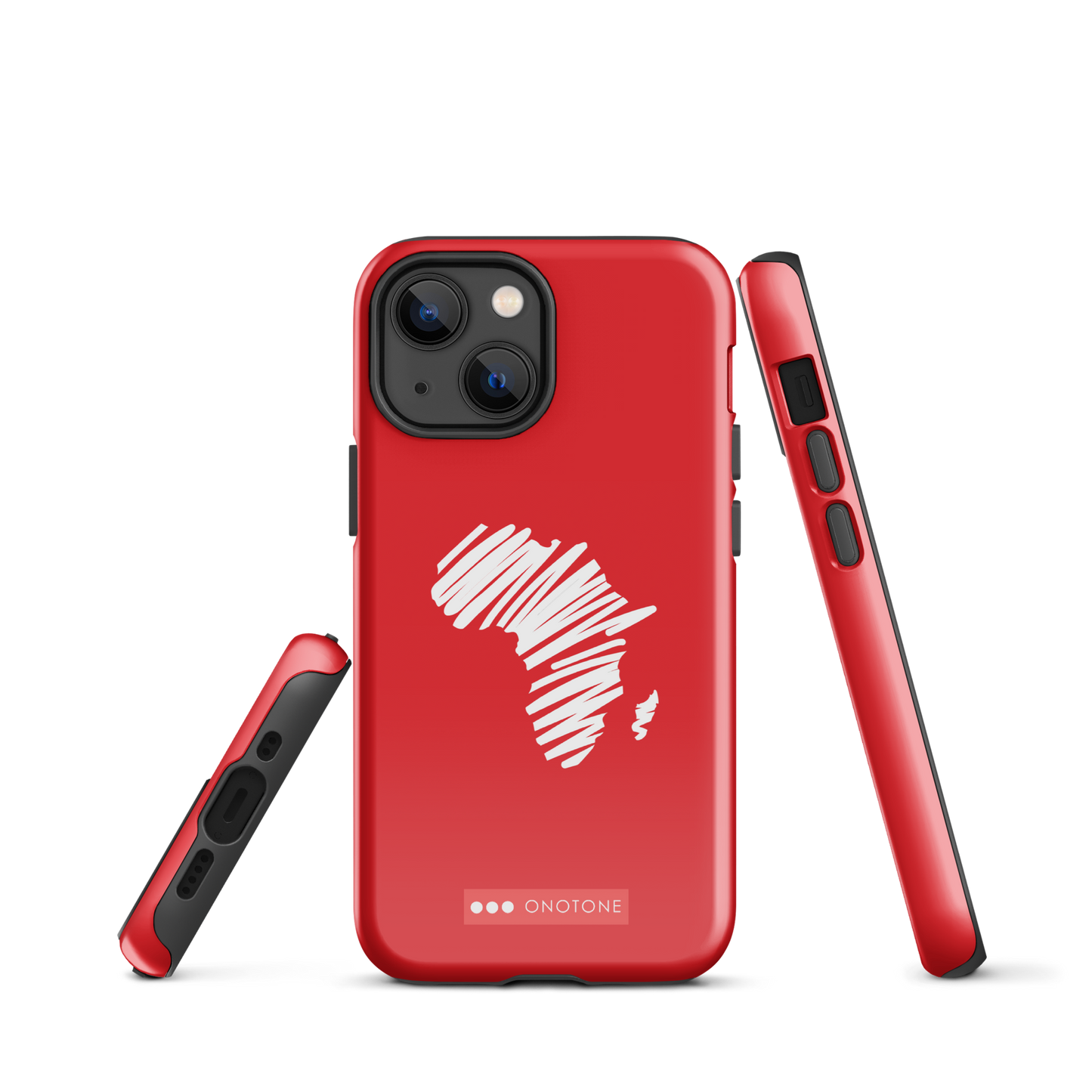 Dual Layer Africa modern red iPhone® Case