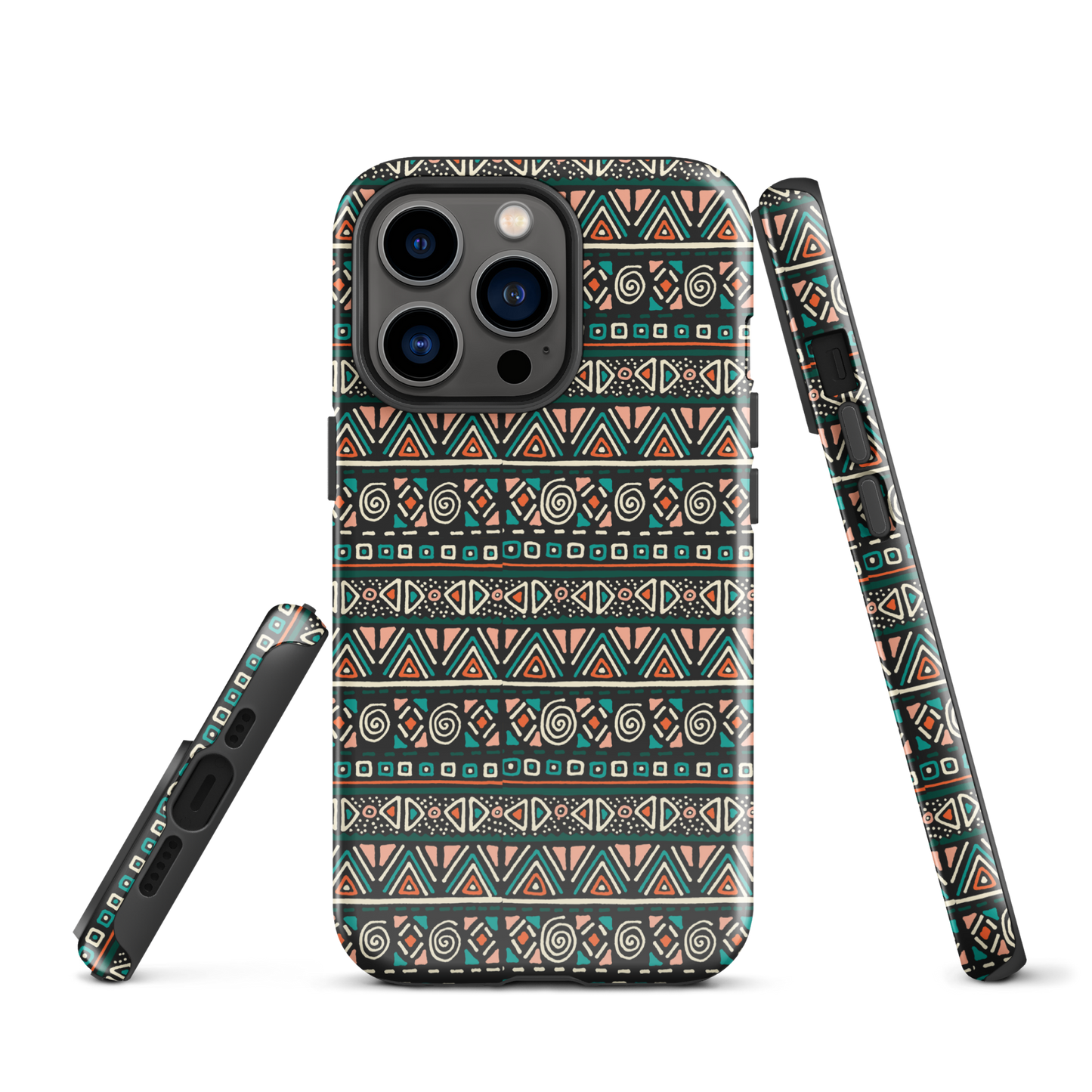 African fabric pattern iPhone® Case multi color