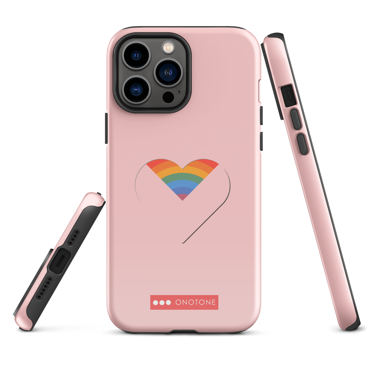 Dual Layer rainbow modern iPhone® Case