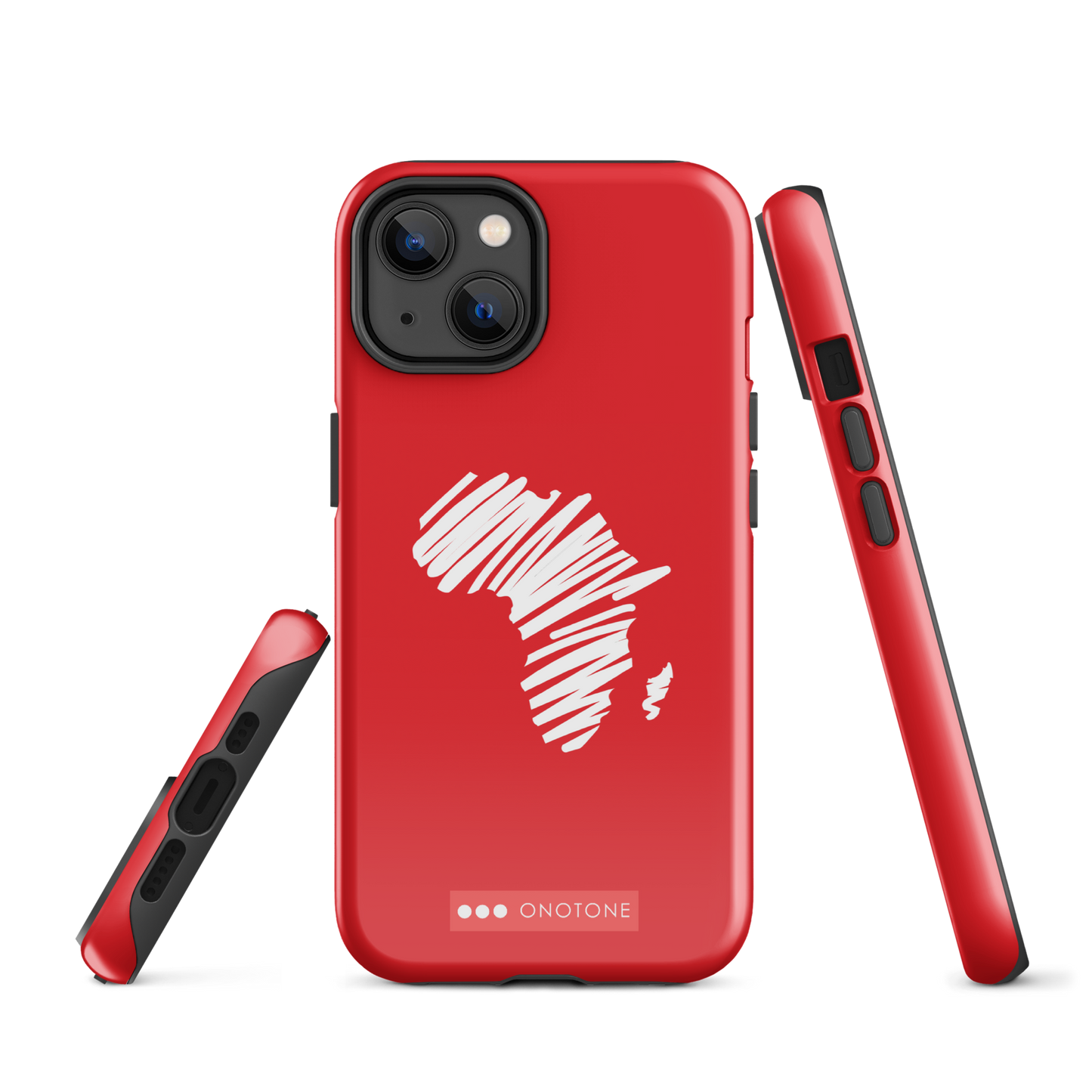 Dual Layer Africa modern red iPhone® Case