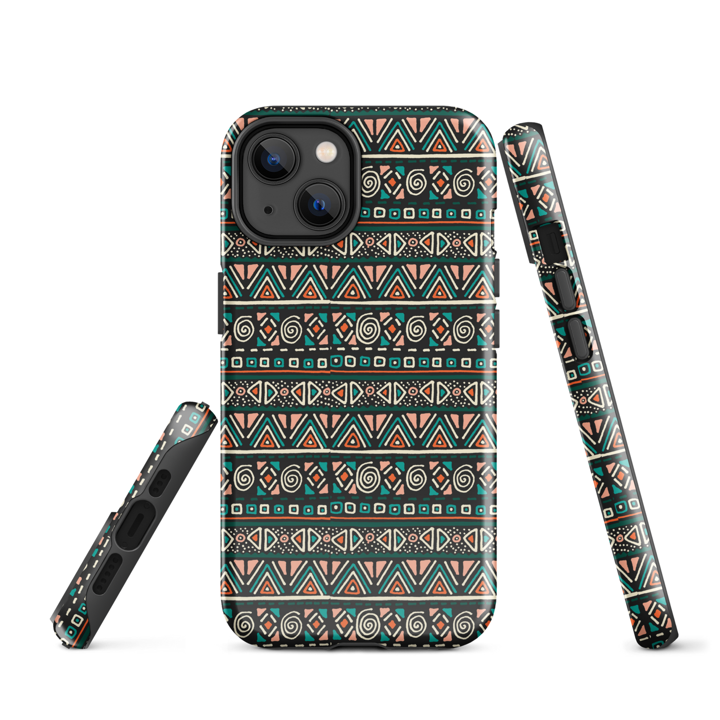 African fabric pattern iPhone® Case multi color