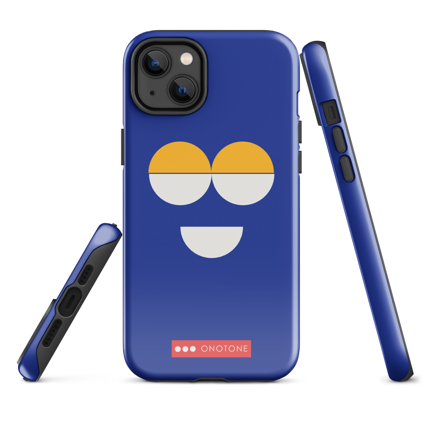 Dual Layer blue modern iPhone® Case