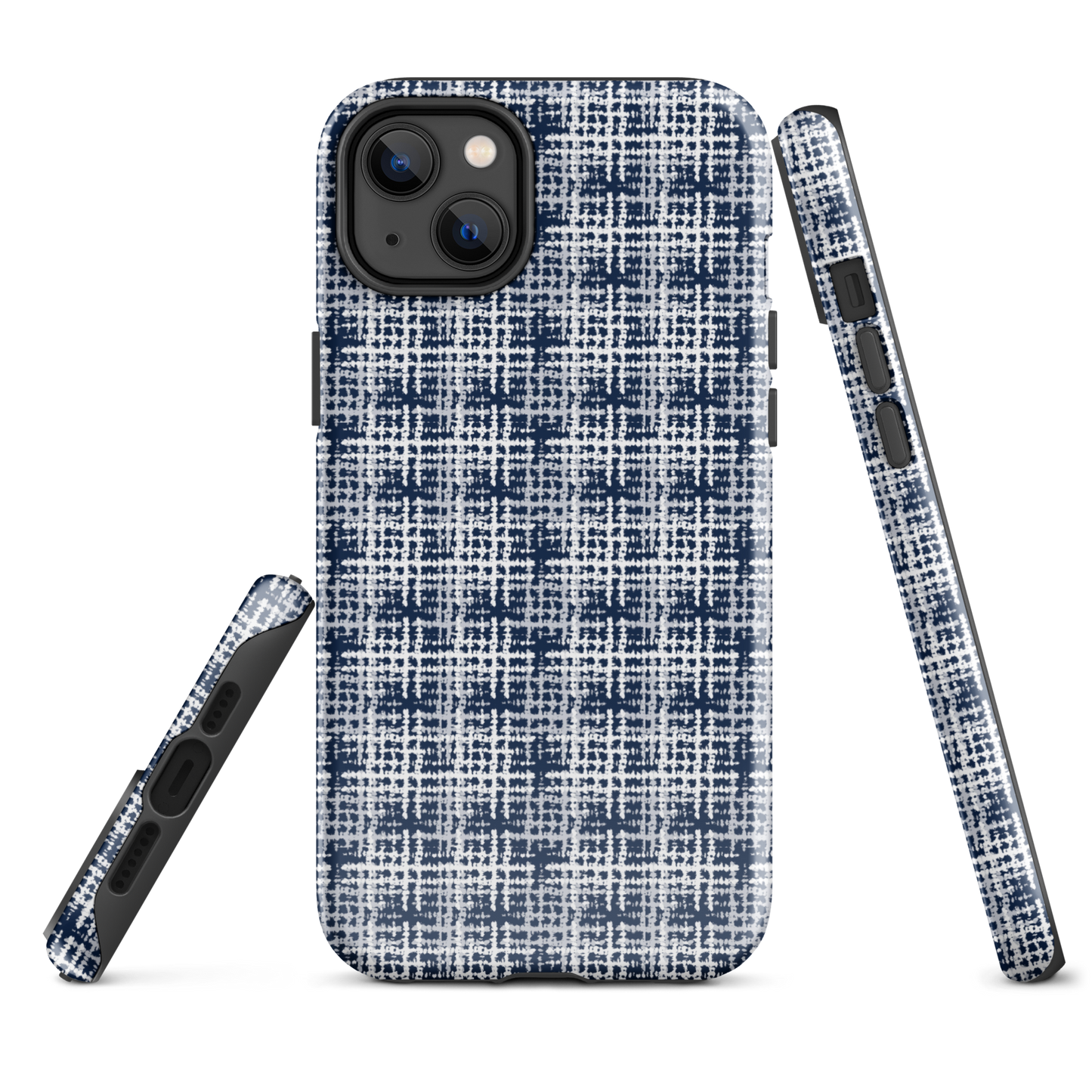 Japanese design indigo iPhone® Case with patterns