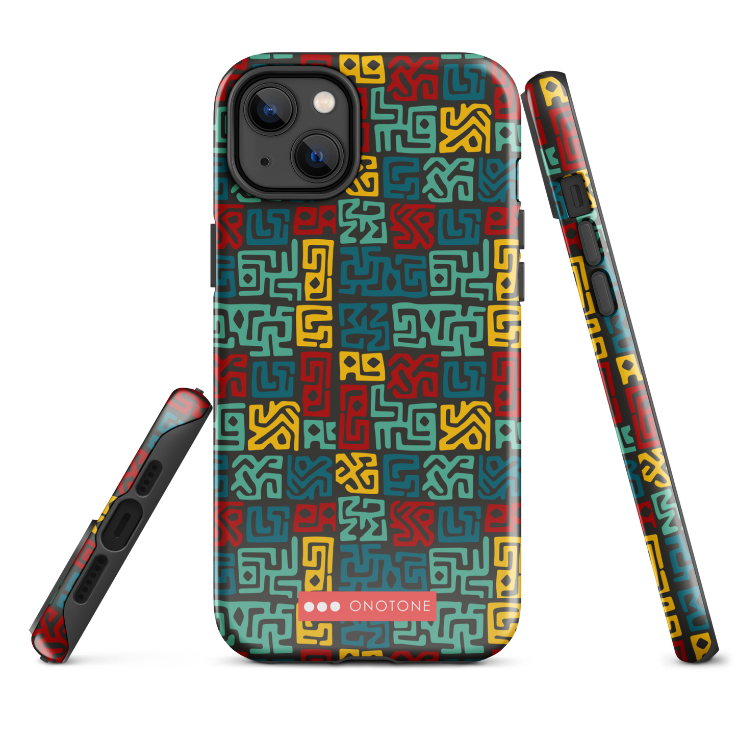 African fabric pattern iPhone® Case multi color