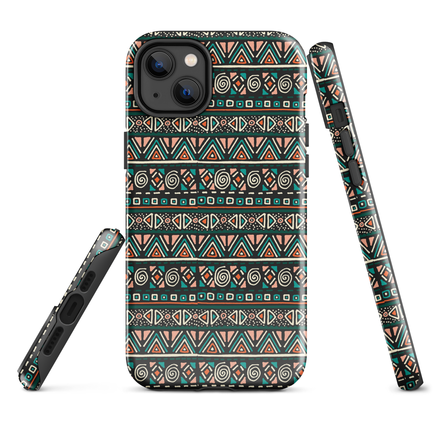 African fabric pattern iPhone® Case multi color