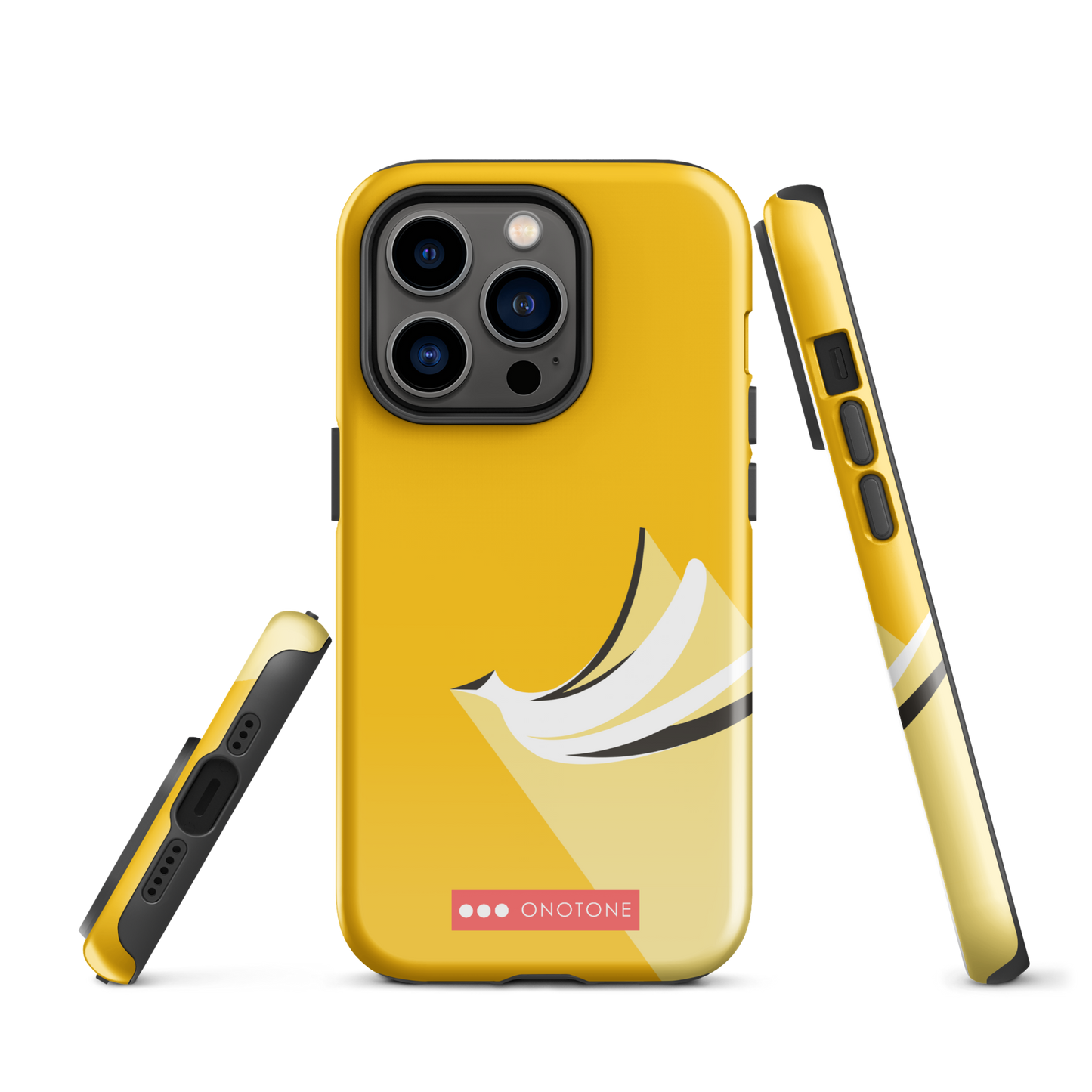 Dual Layer yellow modern iPhone® Case