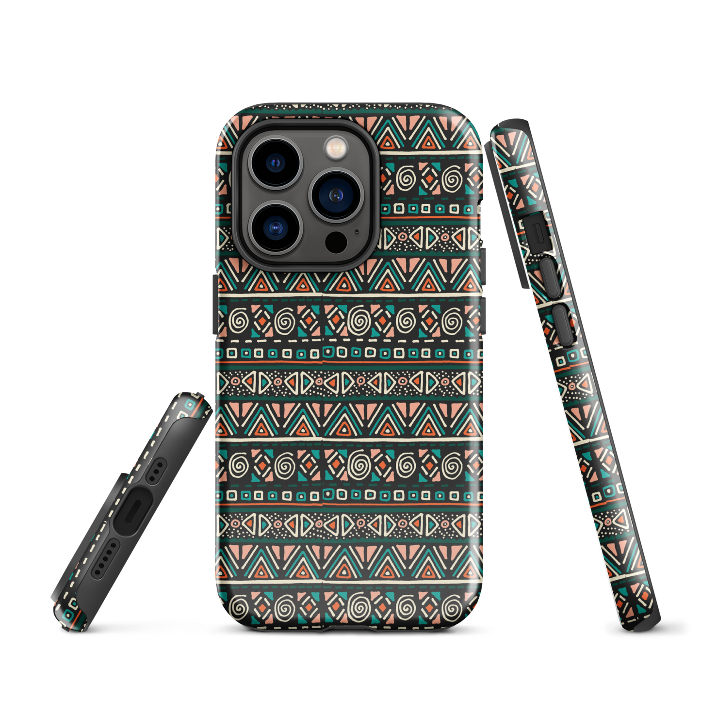 African fabric pattern iPhone® Case multi color