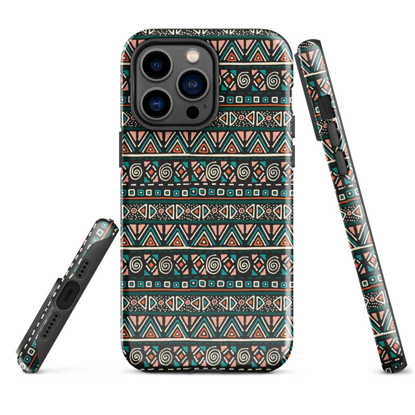 African fabric pattern iPhone® Case multi color