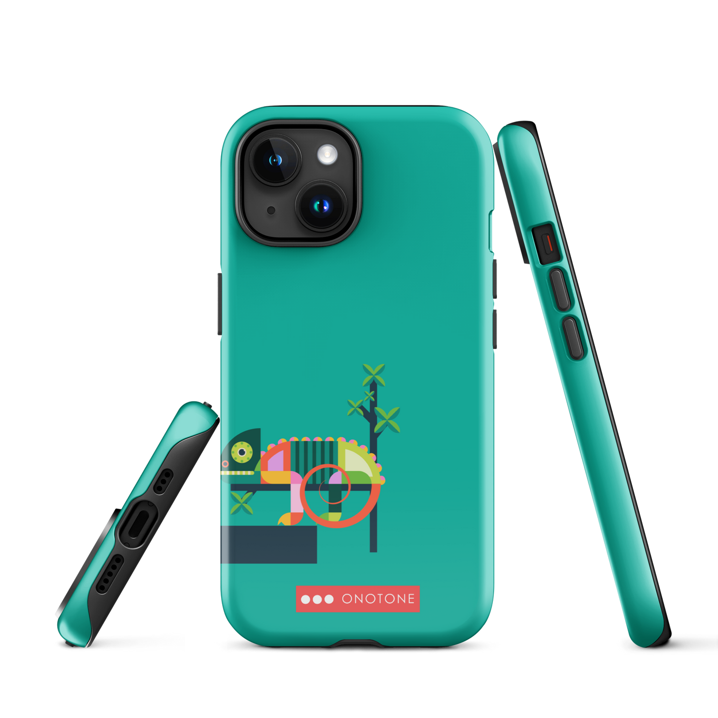 Dual Layer green modern iPhone® Case